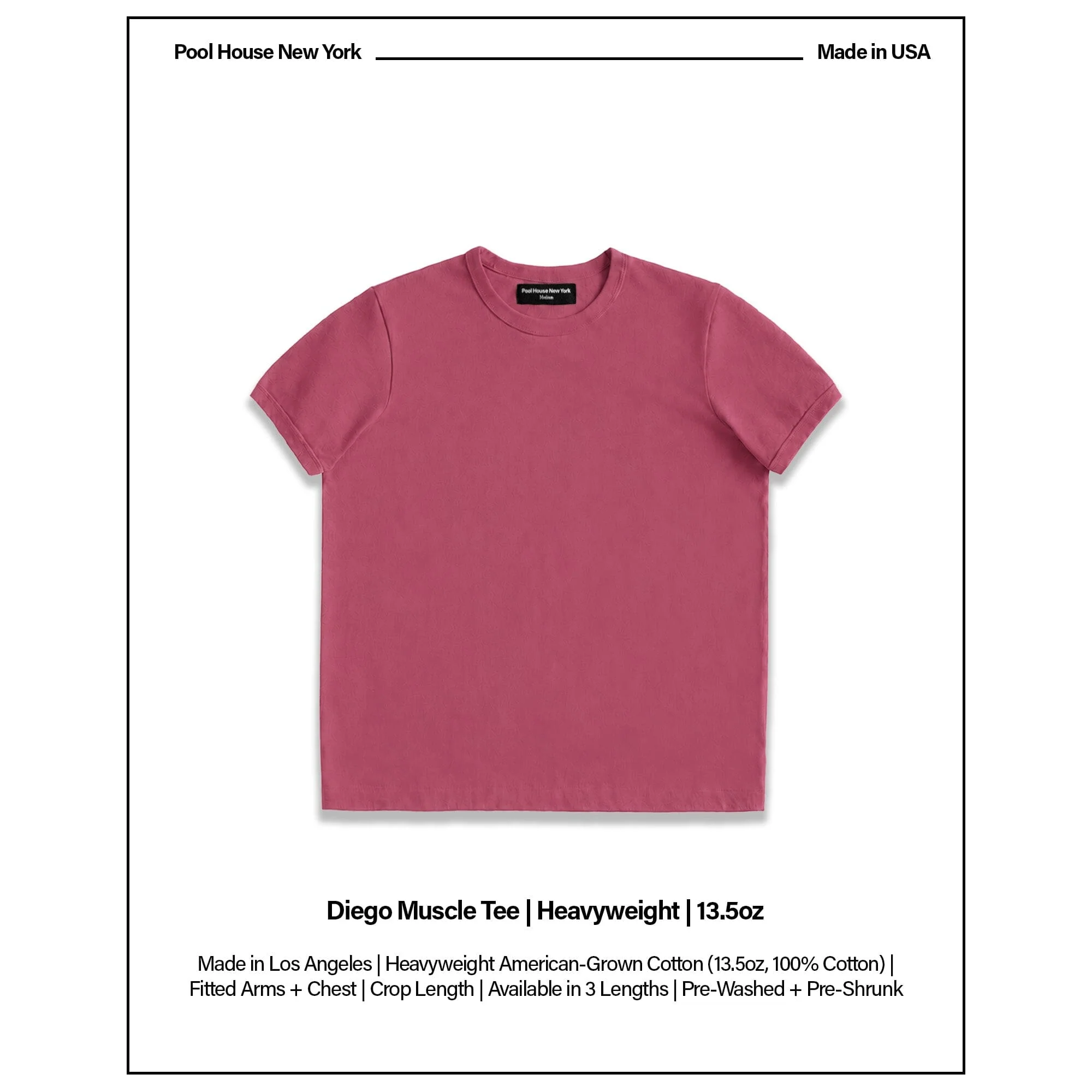 Diego Muscle Tee | Heavyweight | 13.5oz | Vintage - Image 2