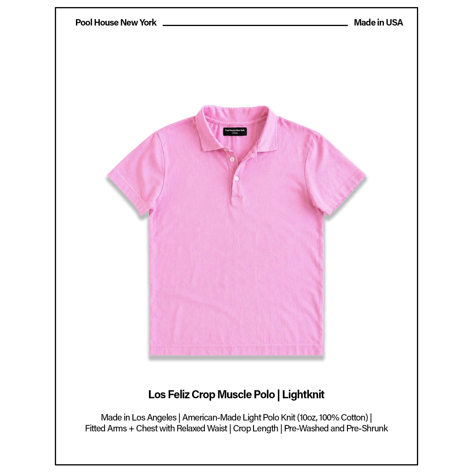 Los Feliz Crop Muscle Polo | Lightknit - Image 3
