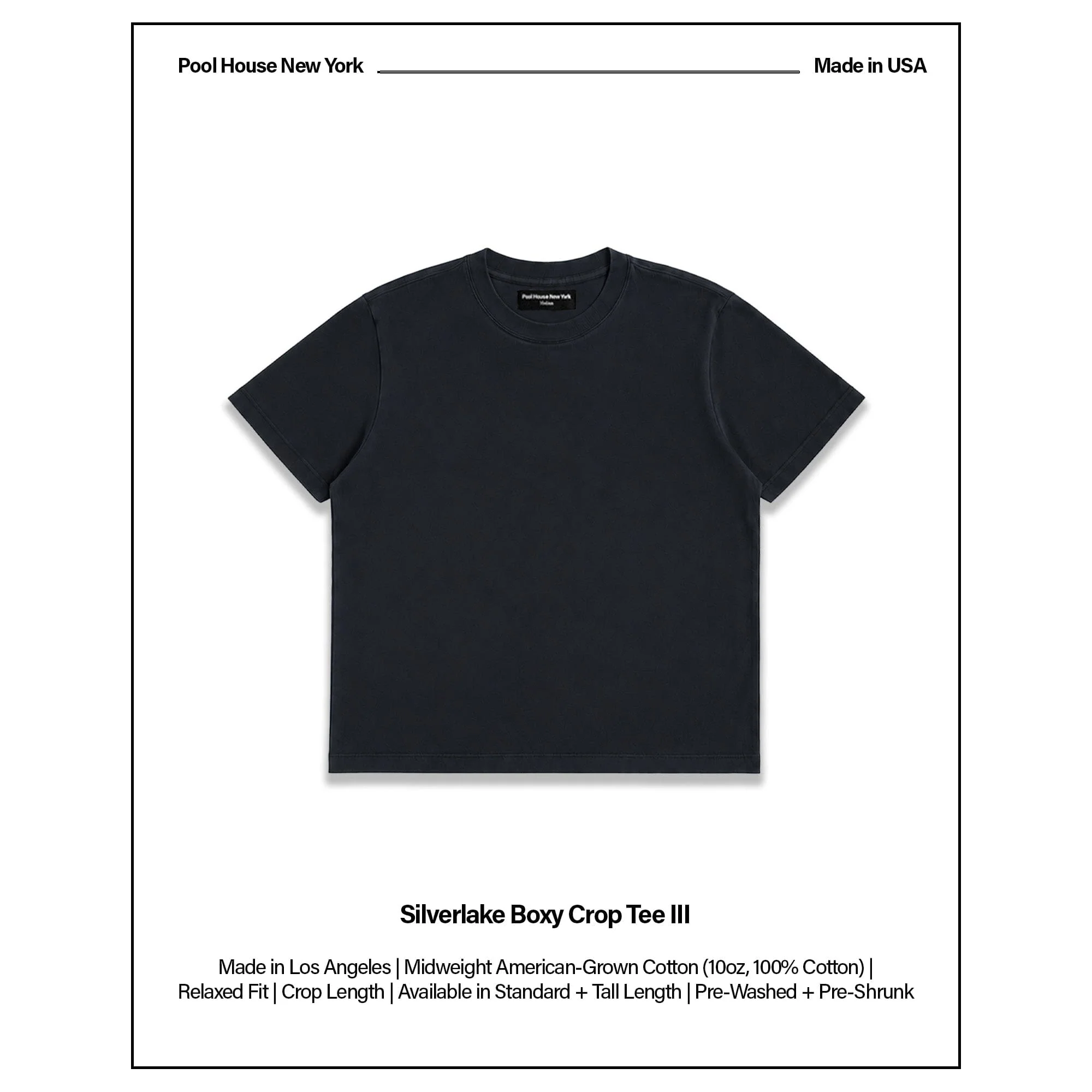 Silverlake Crop Tee III | Boxy. Relaxed Fit - Image 2
