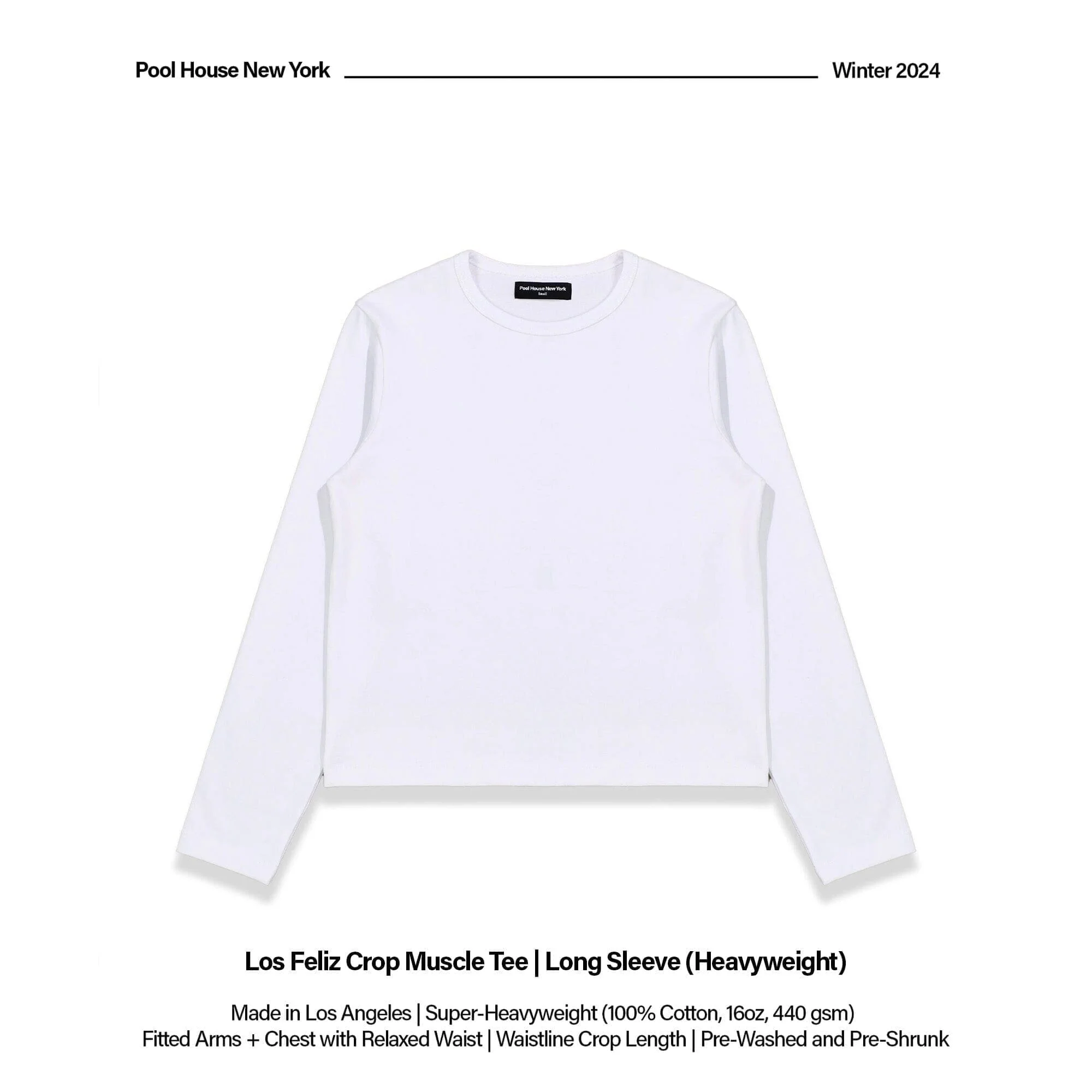 Los Feliz Crop Muscle Tee II | Heavyweight Long Sleeve - Image 2