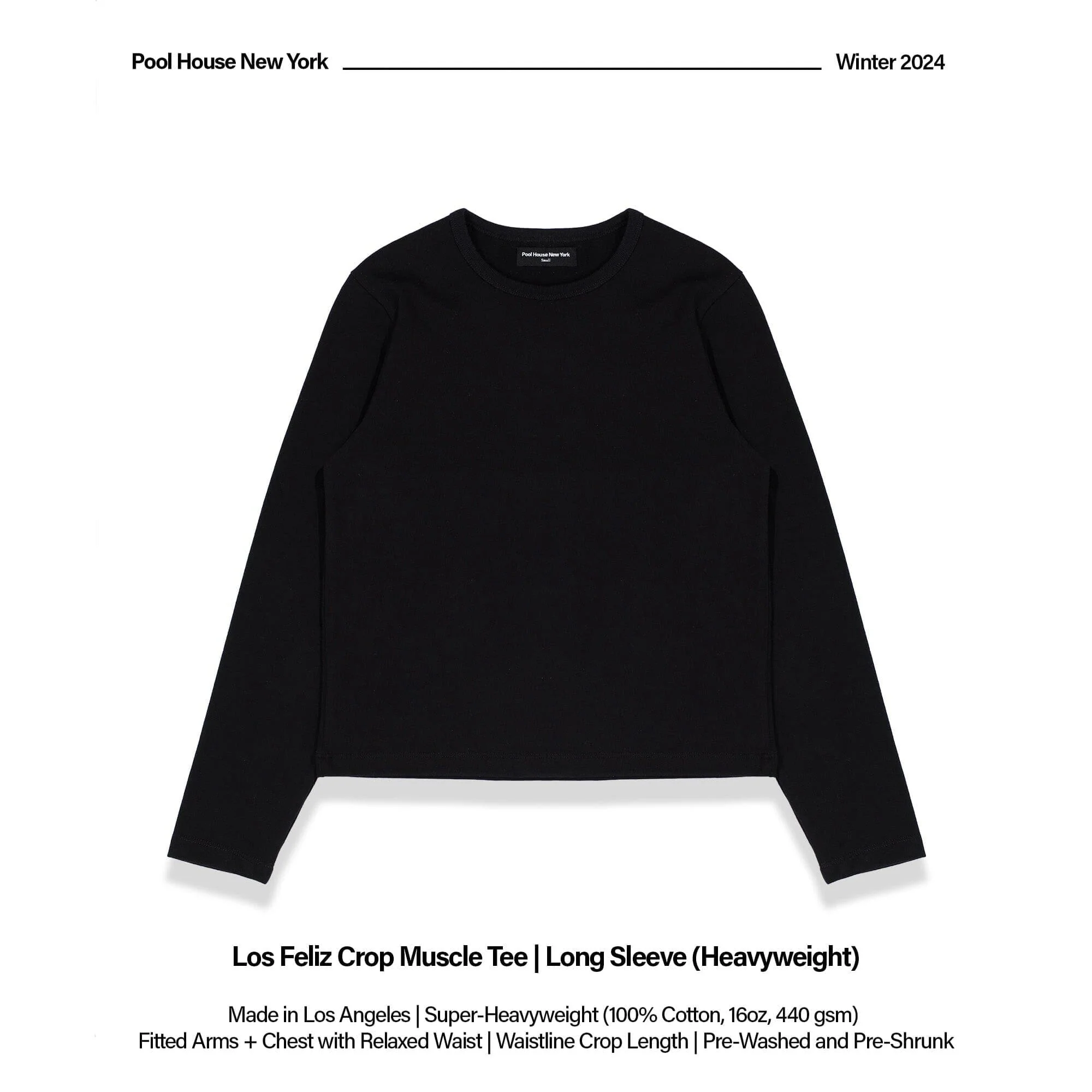 Los Feliz Crop Muscle Tee II | Heavyweight Long Sleeve - Image 2