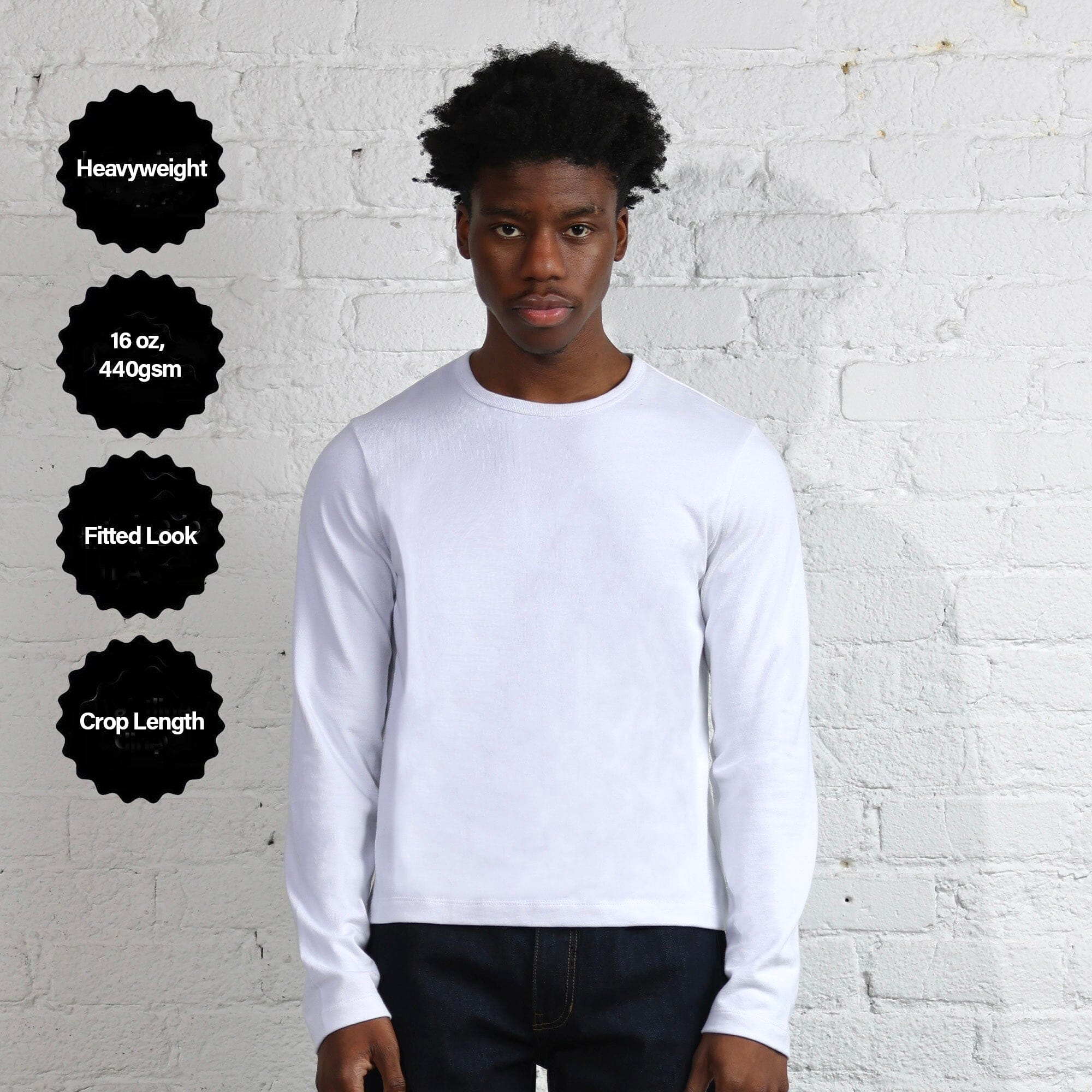 Los Feliz Crop Muscle Tee II | Heavyweight Long Sleeve