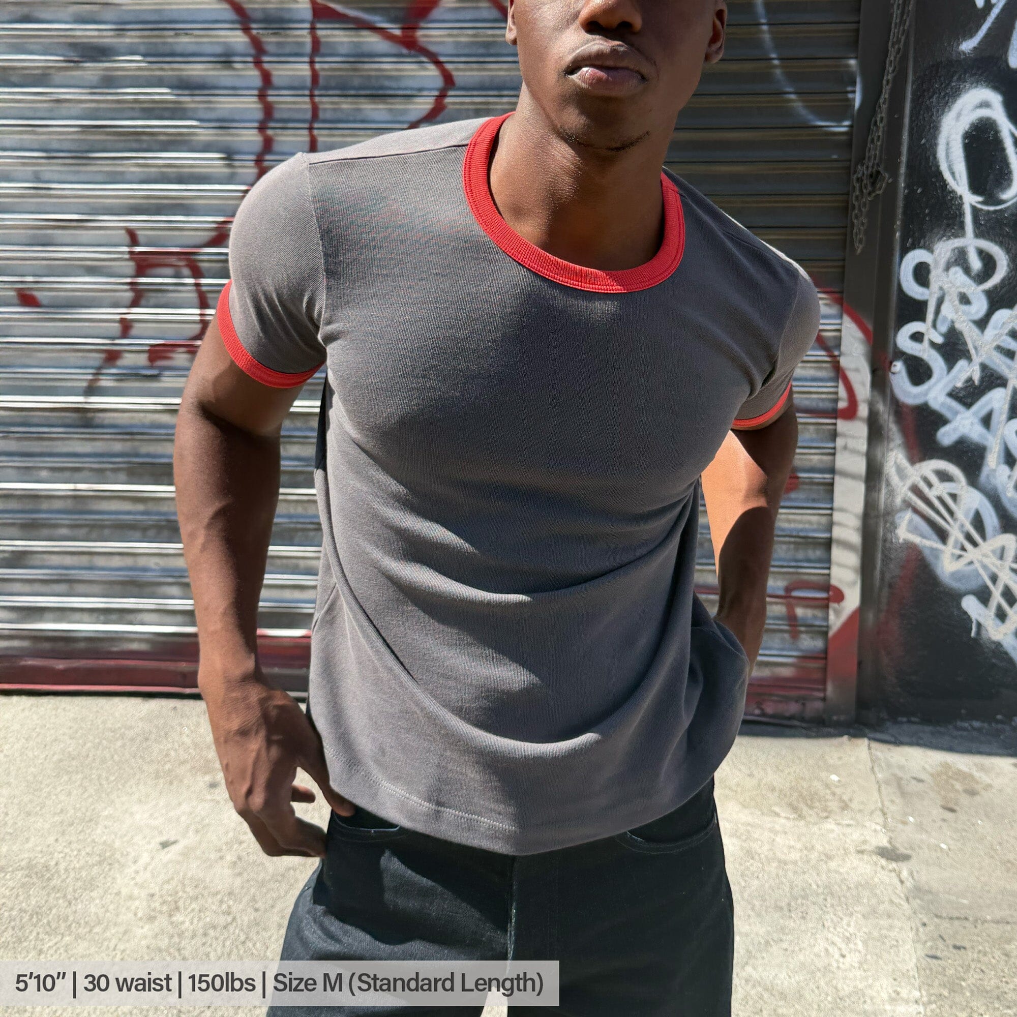 Diego Muscle Tee | Heavyweight | 13.5oz | Ringer - Image 5