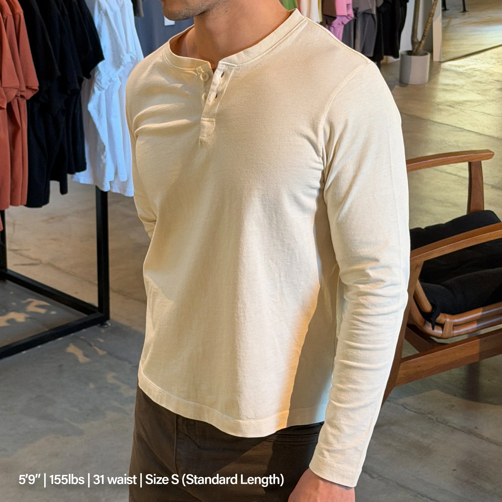 Los Feliz Crop Muscle Tee | Henley Long Sleeve - Image 5