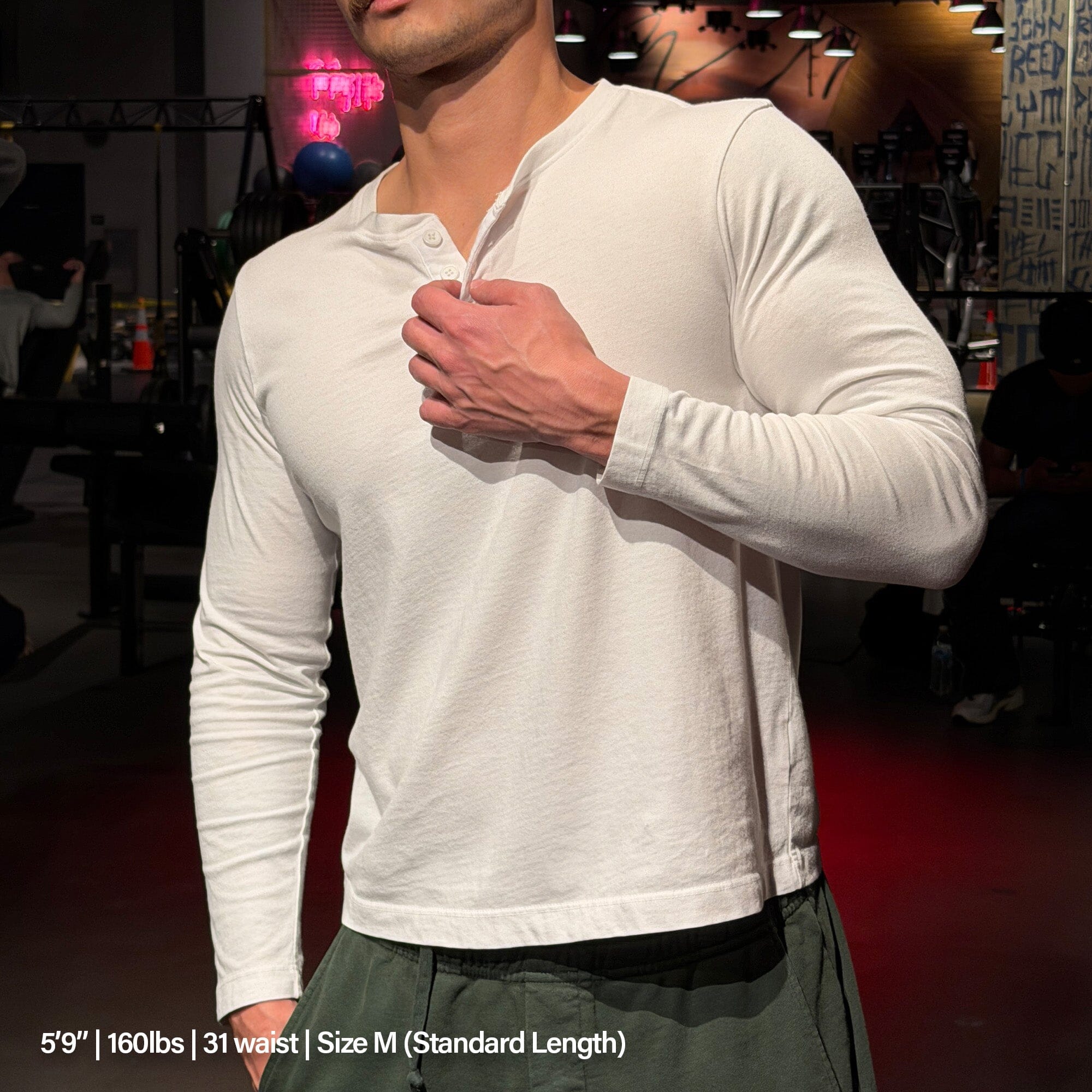 Los Feliz Crop Muscle Tee | Henley Long Sleeve - Image 7
