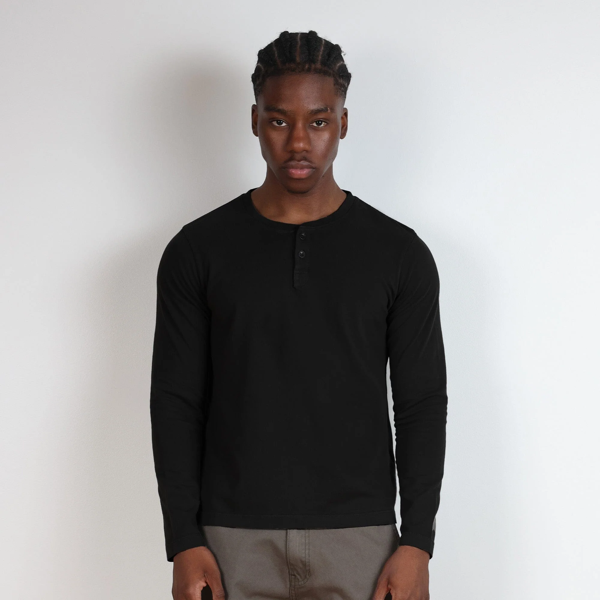 Los Feliz Crop Muscle Tee | Henley Long Sleeve