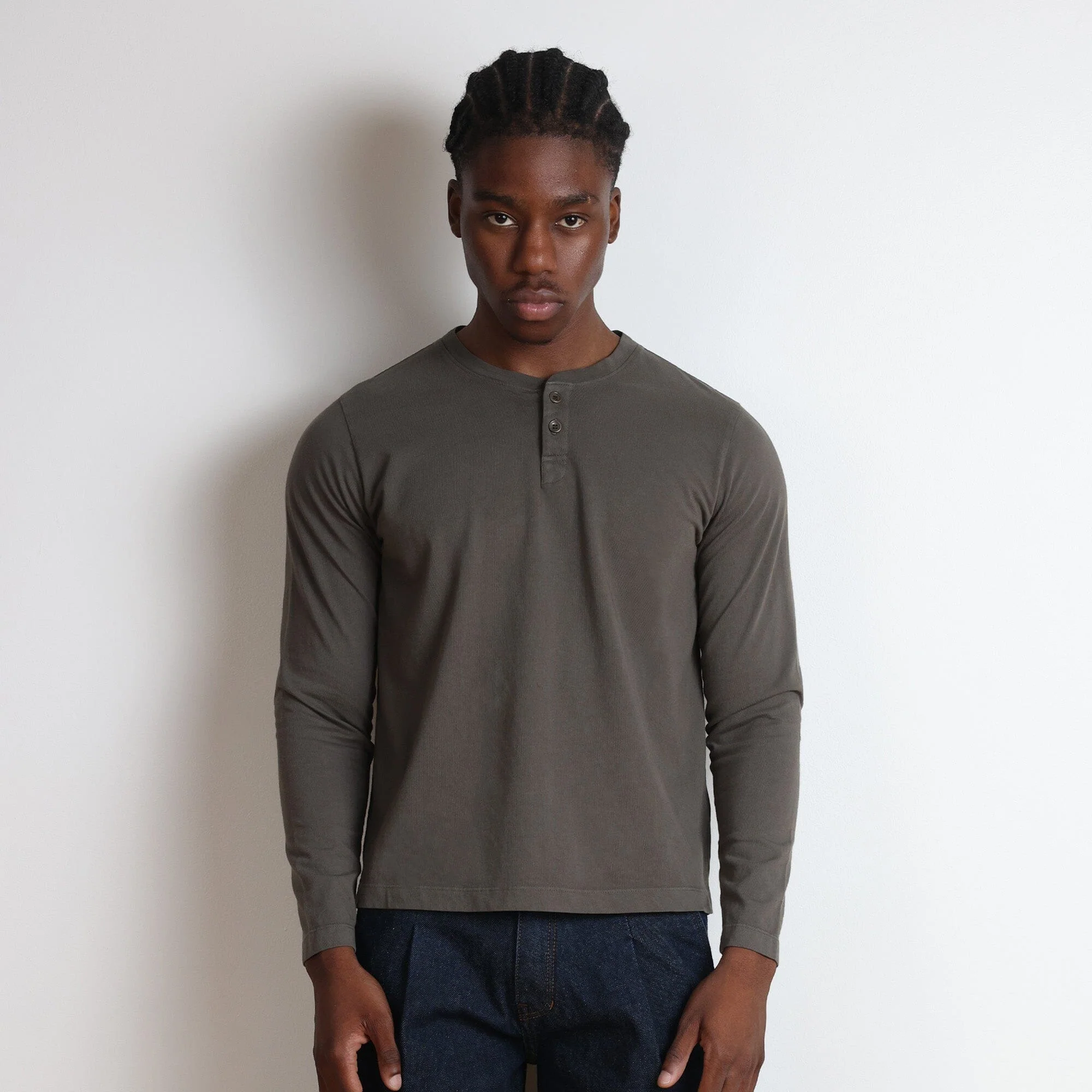 Los Feliz Crop Muscle Tee | Henley Long Sleeve