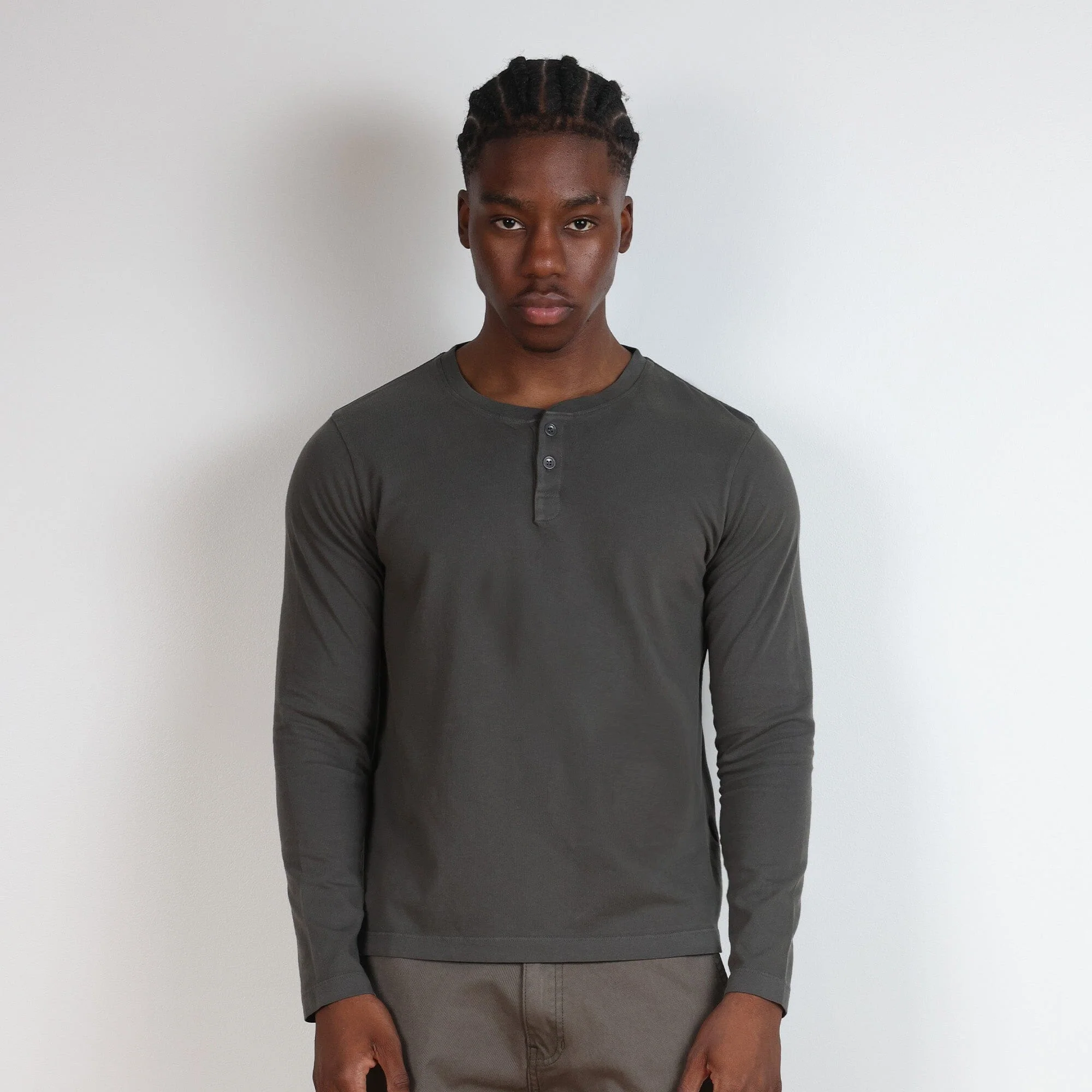 Los Feliz Crop Muscle Tee | Henley Long Sleeve