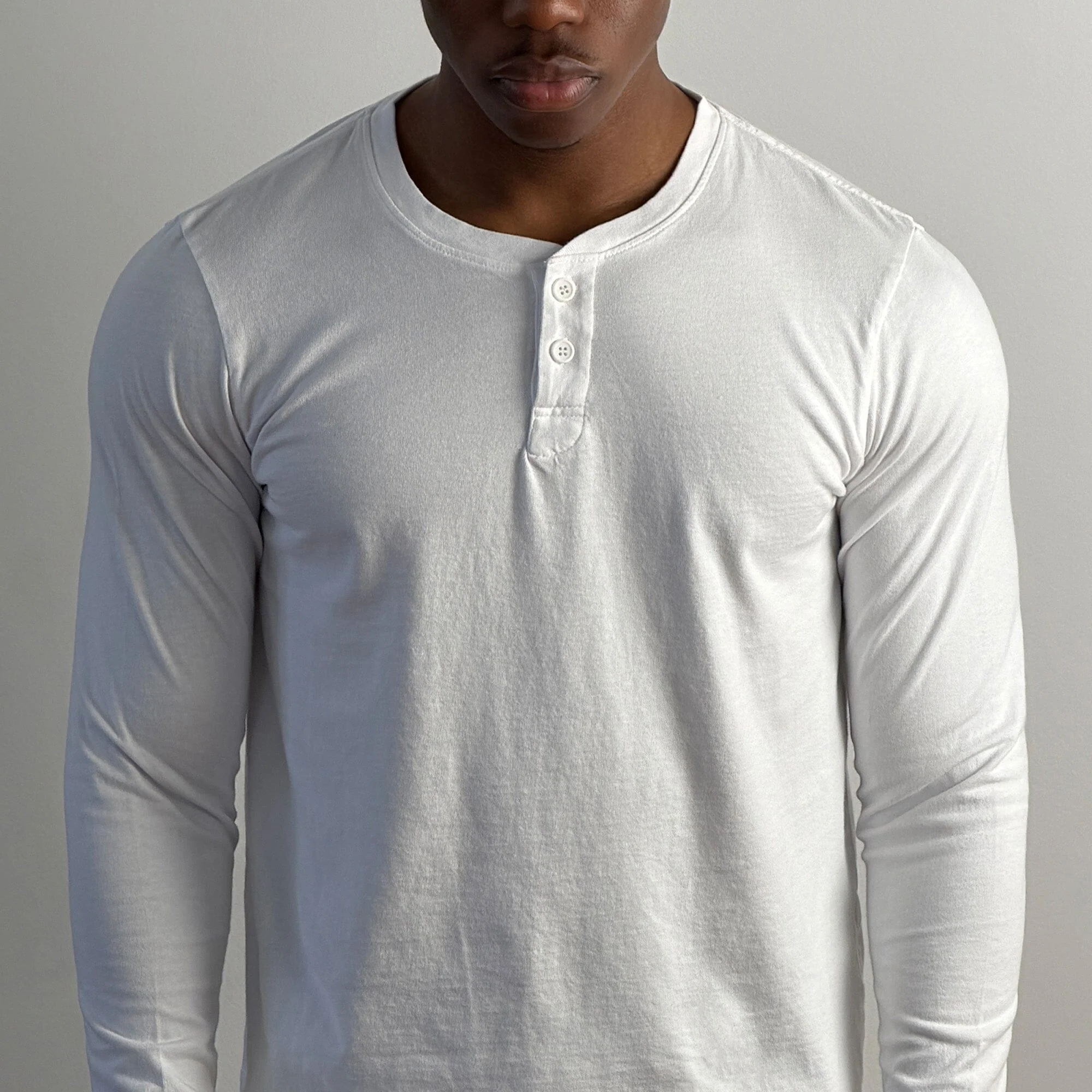 Los Feliz Crop Muscle Tee | Henley Long Sleeve - Image 4