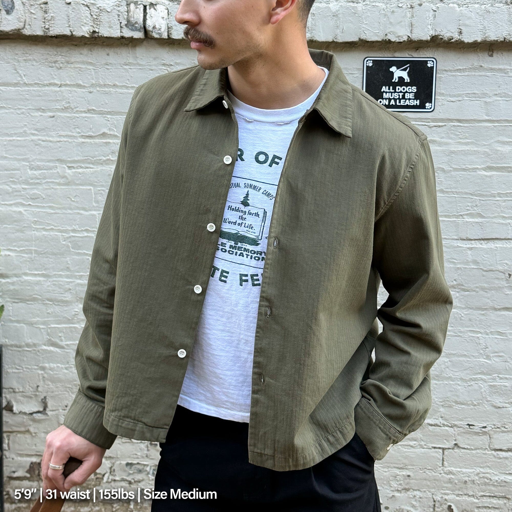 Newport Crop Button-Up II | Japanese Herringbone Twill - Image 6