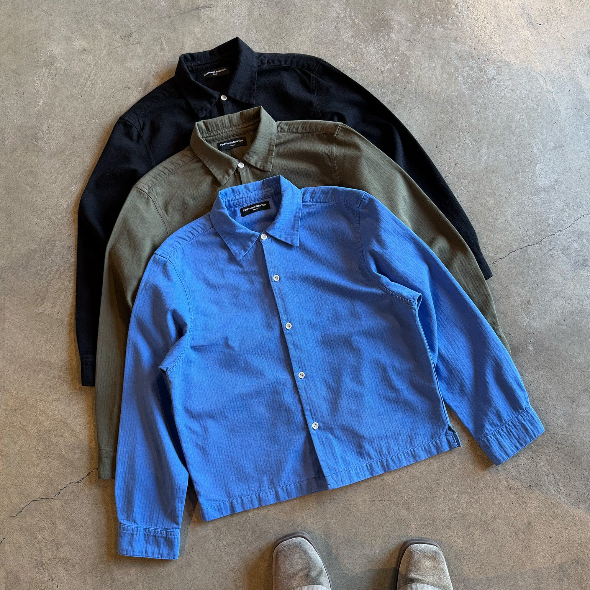 Newport Crop Button-Up II | Japanese Herringbone Twill - Image 7
