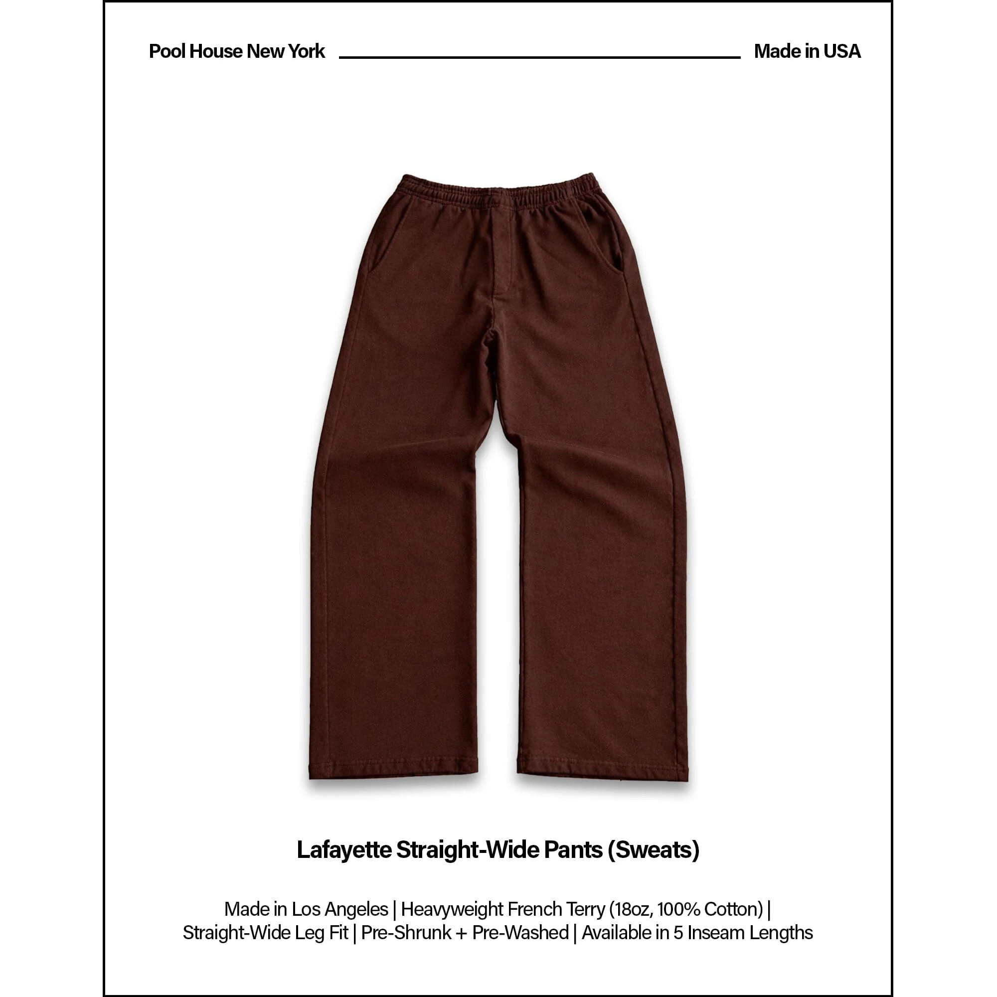 Lafayette Studio Pants (Sweats) | Straight-Wide Leg - Image 2