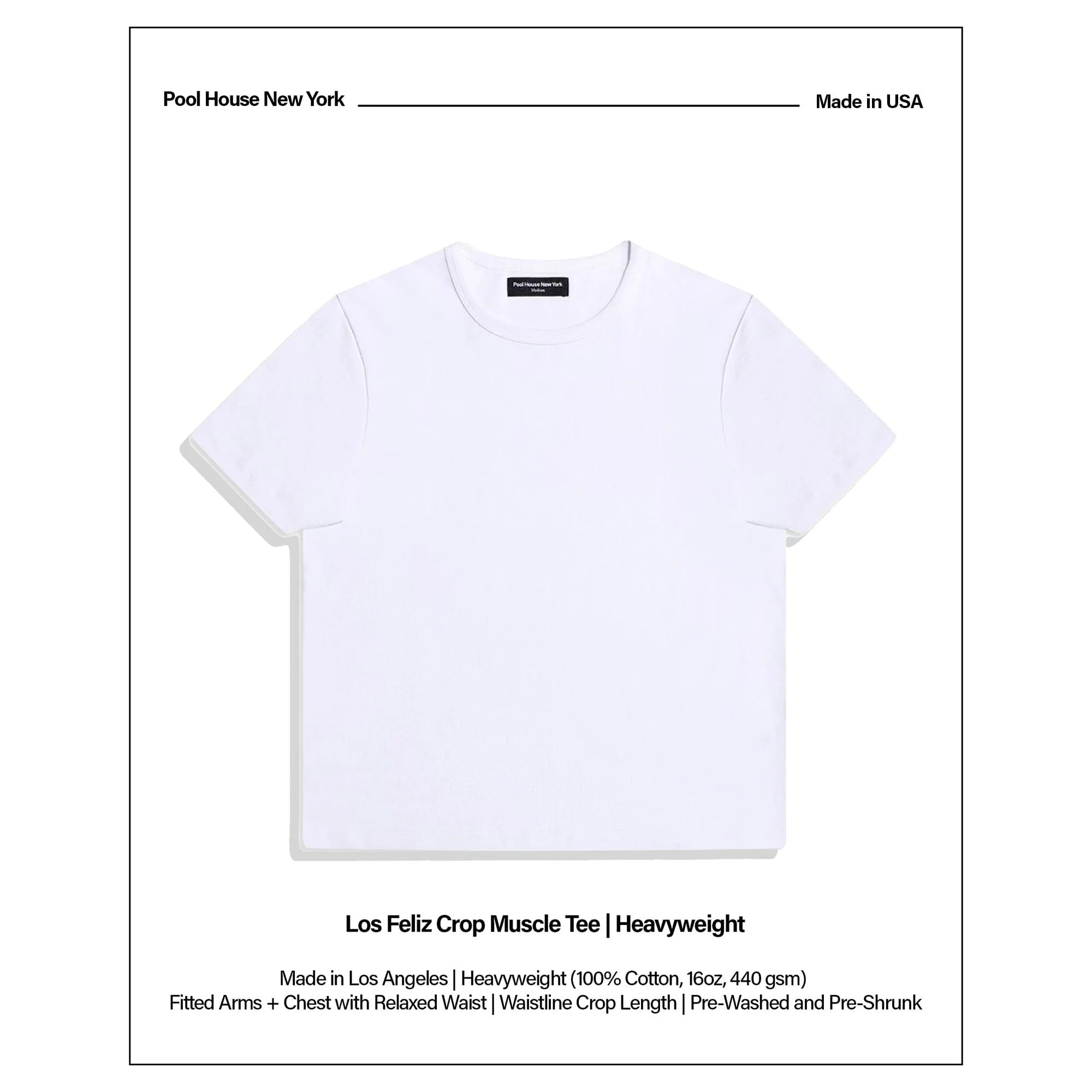 Los Feliz Crop Muscle Tee II | Heavyweight - Image 2