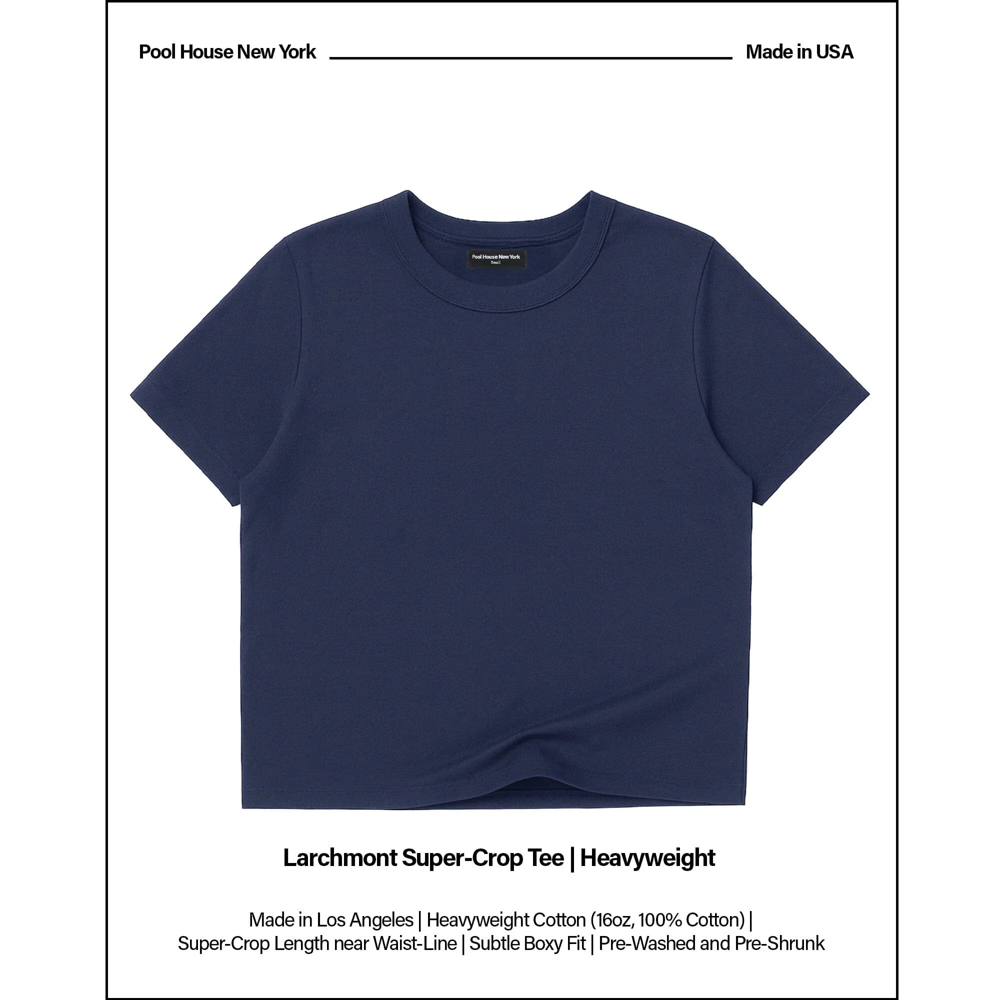 Larchmont Crop Tee | Heavyweight - Image 2
