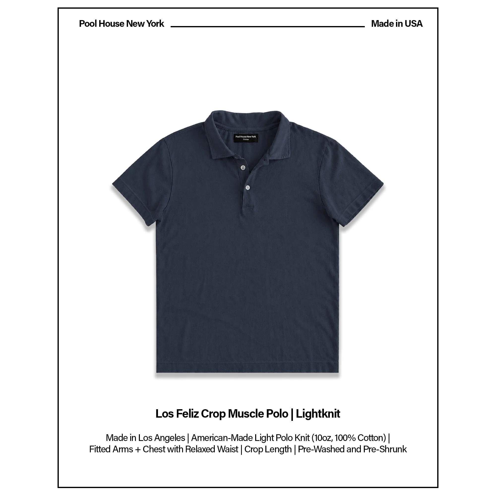 Los Feliz Crop Muscle Polo | Lightknit - Image 3
