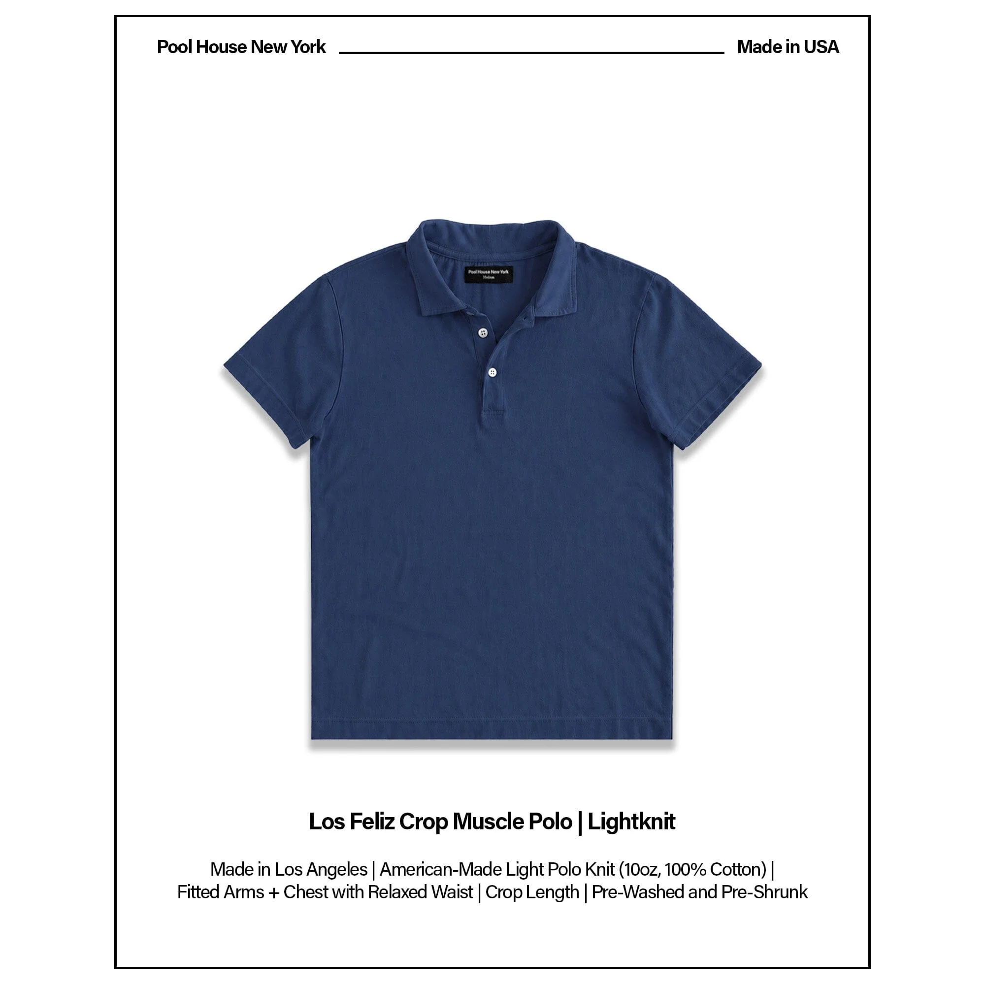 Los Feliz Crop Muscle Polo | Lightknit - Image 3