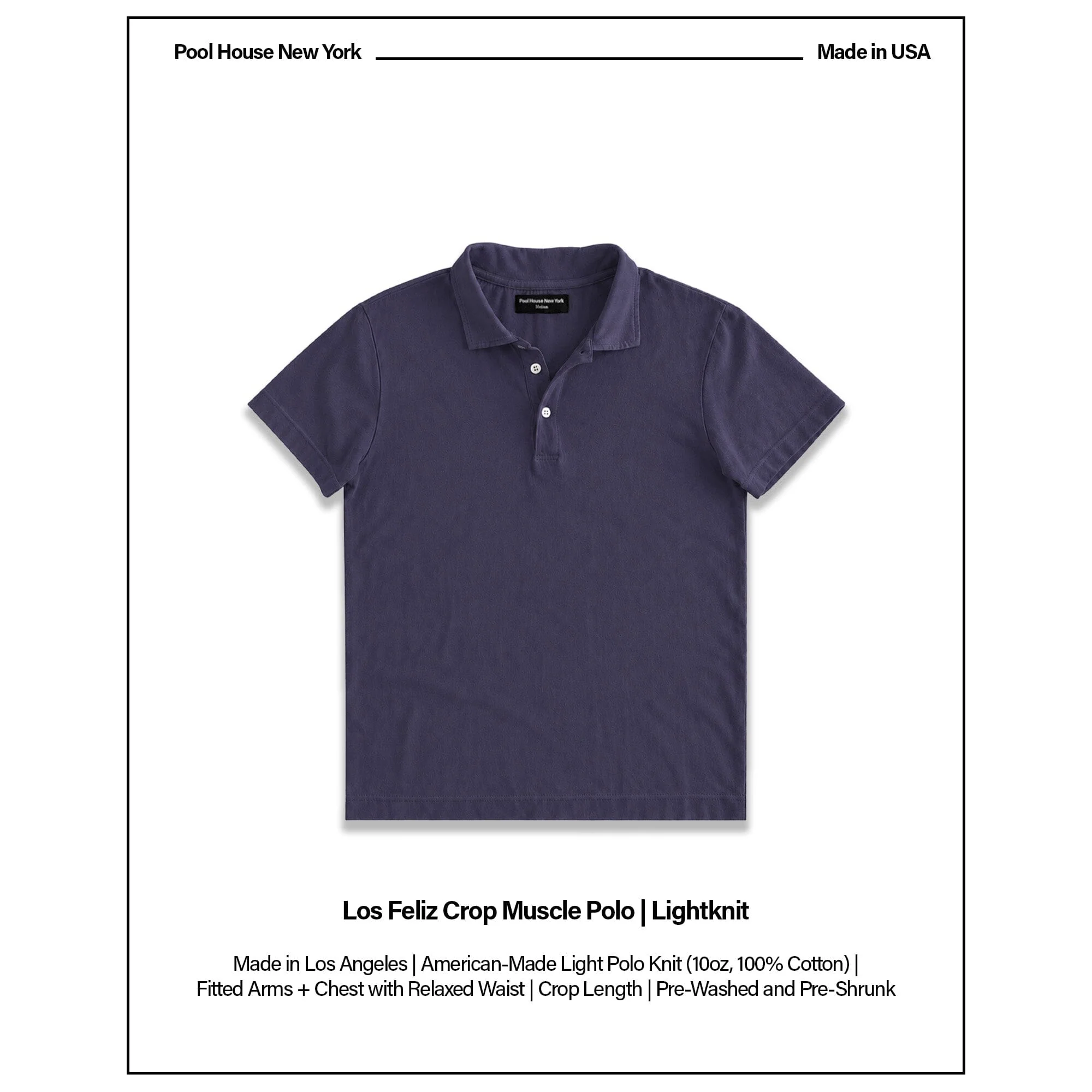 Los Feliz Crop Muscle Polo | Lightknit - Image 3