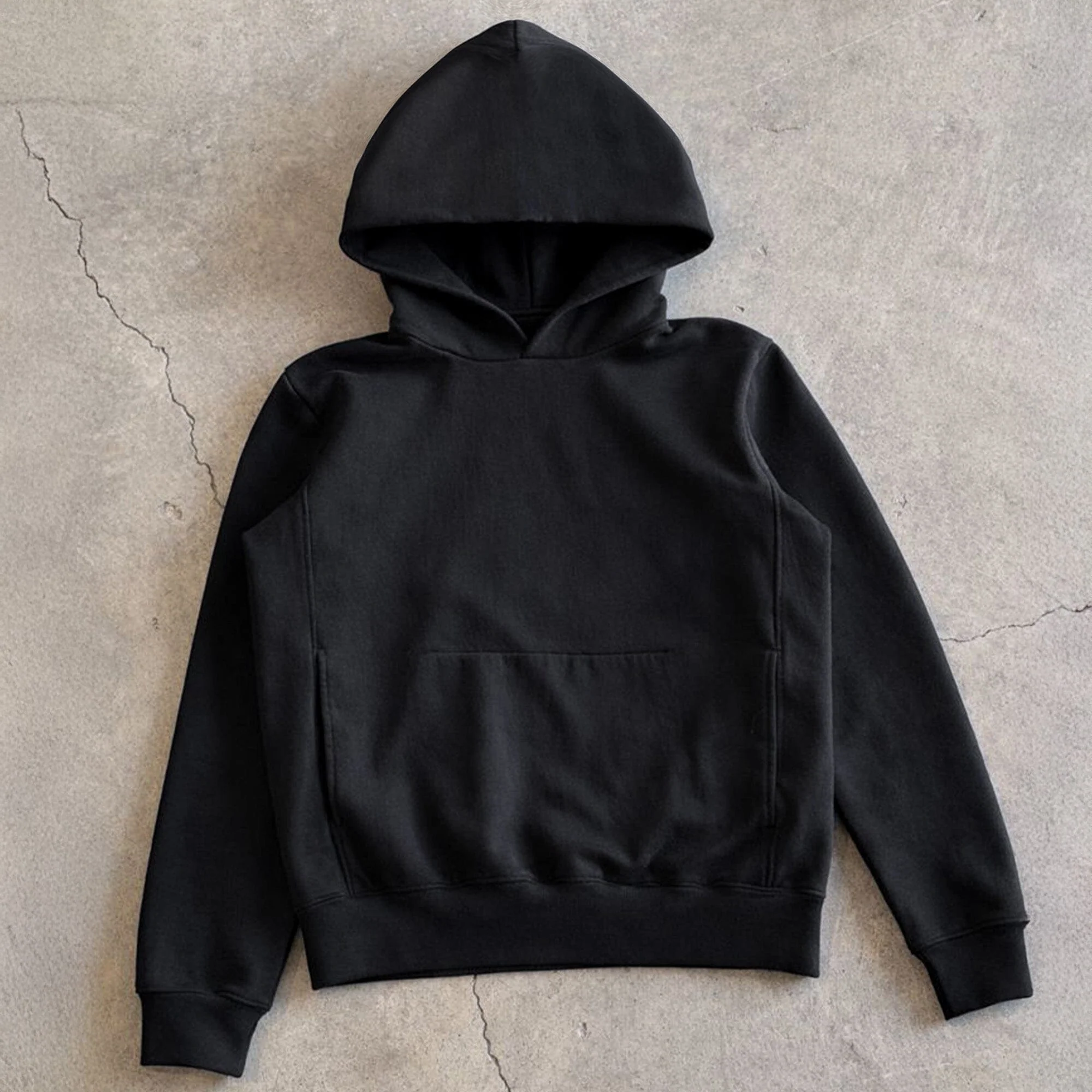 Los Feliz Crop Muscle Hoodie | Fitted - Image 5