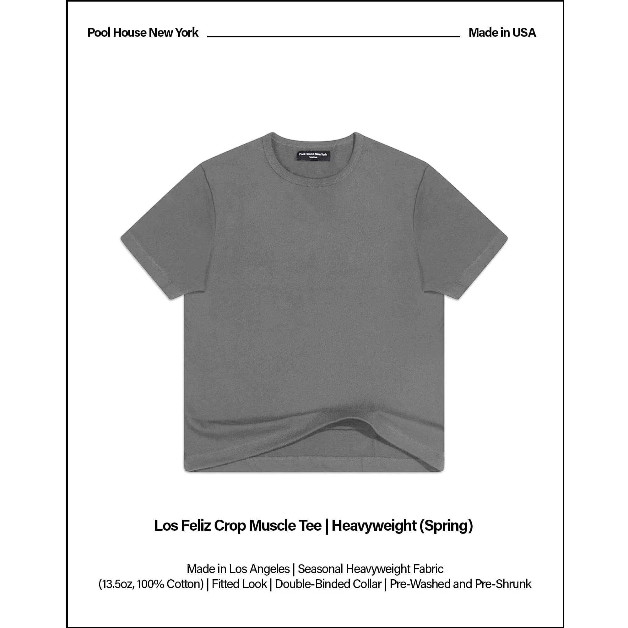 Los Feliz Crop Muscle Tee II | Heavyweight | 13.5oz - Image 2
