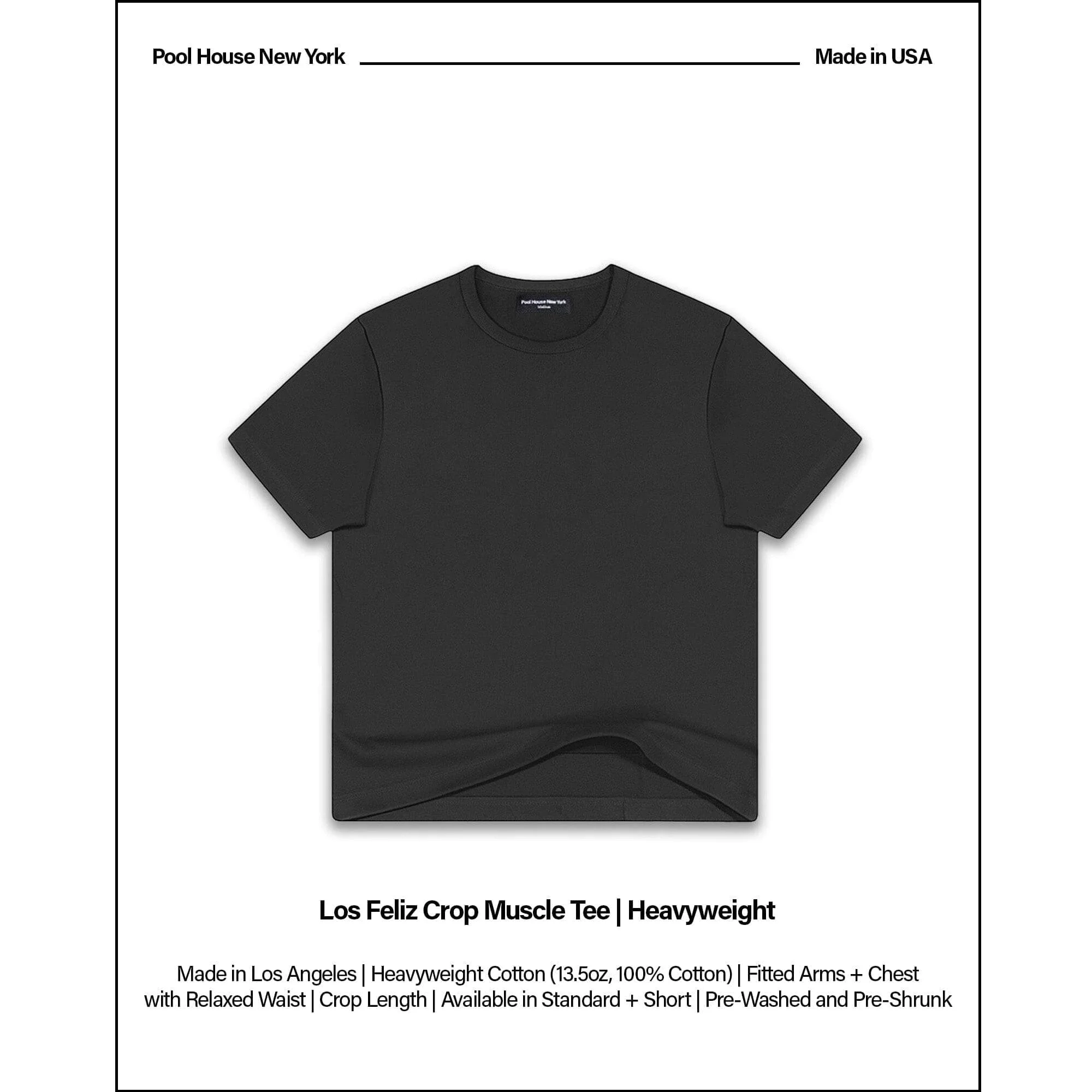 Los Feliz Crop Muscle Tee II | Heavyweight | 13.5oz - Image 2