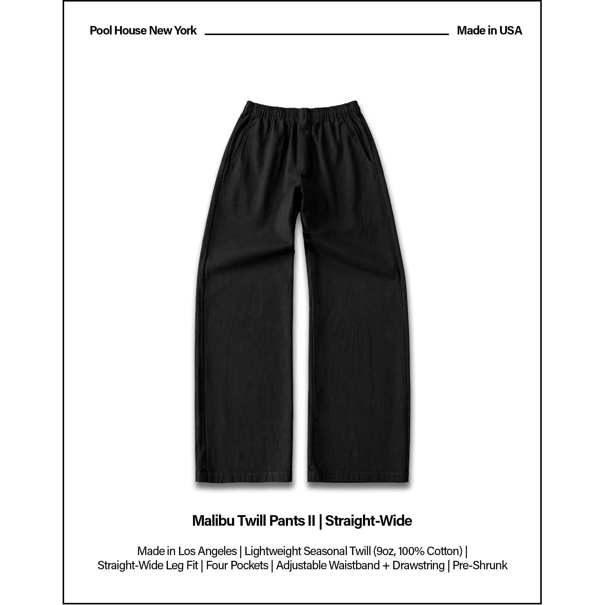Malibu Twill Pants II | Straight-Wide - Image 2