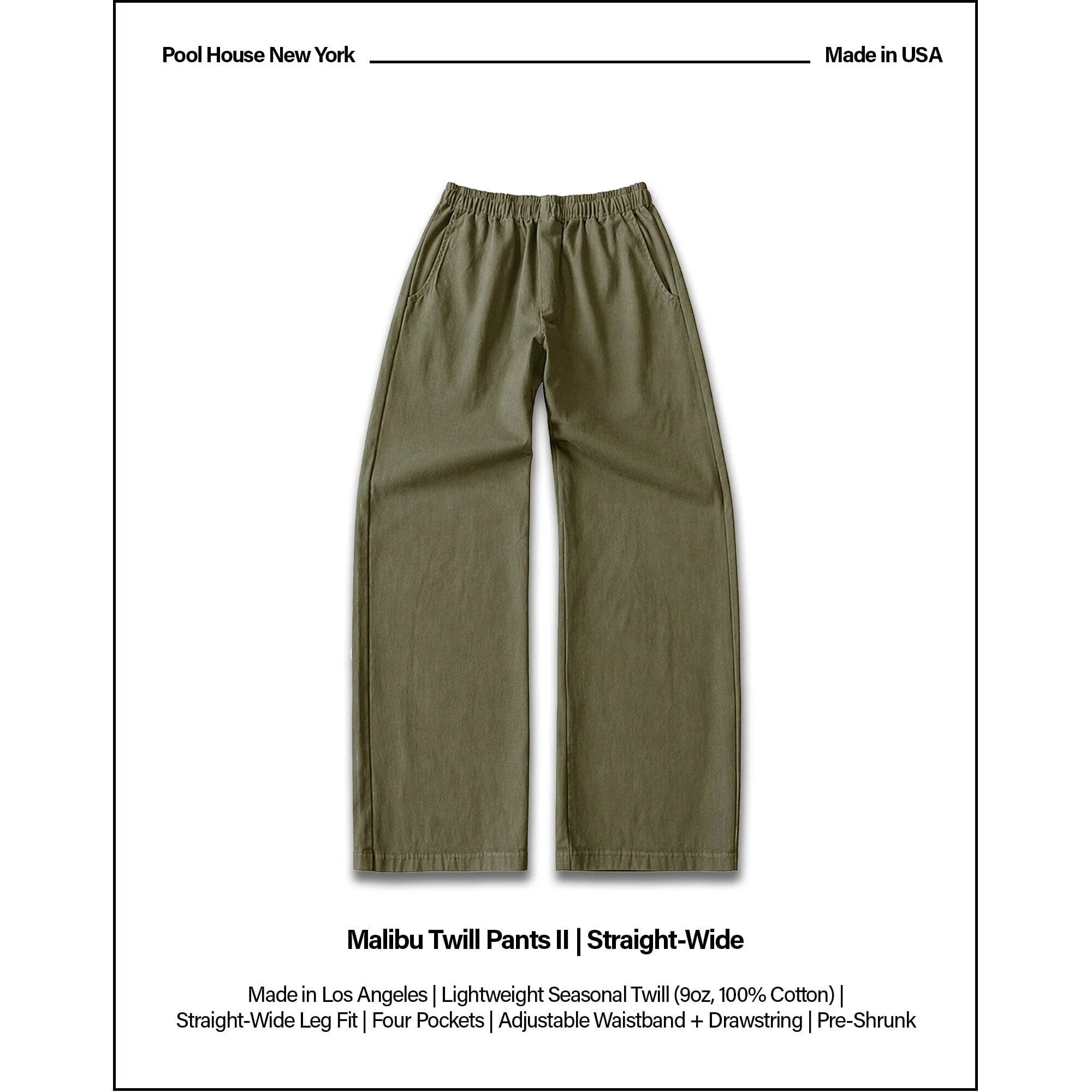 Malibu Twill Pants II | Straight-Wide - Image 2