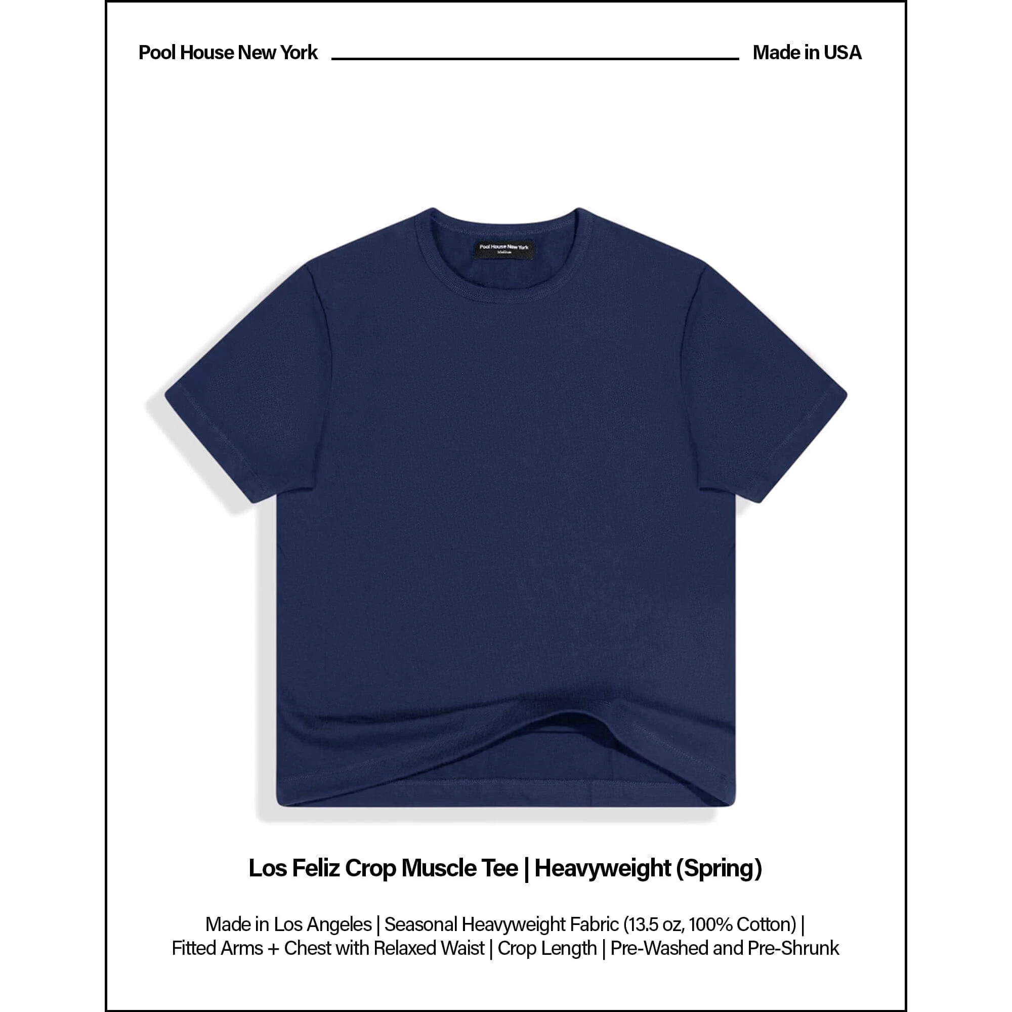 Los Feliz Crop Muscle Tee II | Heavyweight | 13.5oz