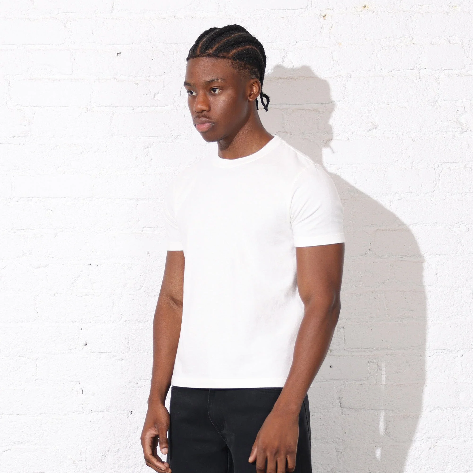 Los Feliz Crop Muscle Tee II (Natural) - Image 3