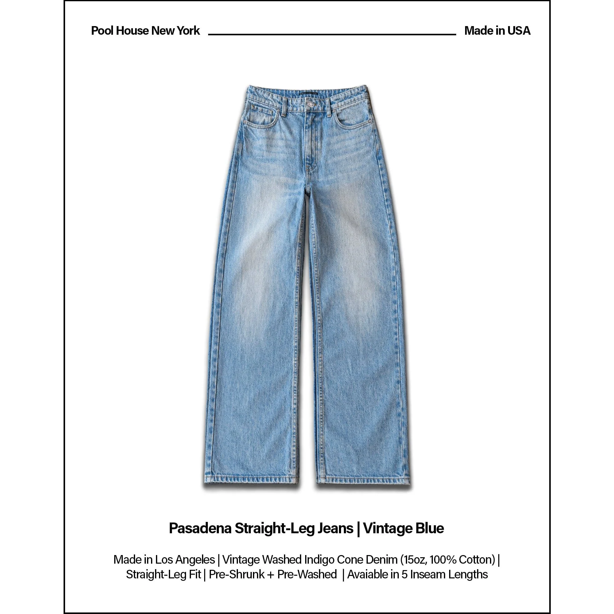 Pasadena Jeans | Straight-Leg | Cone Denim - Image 2