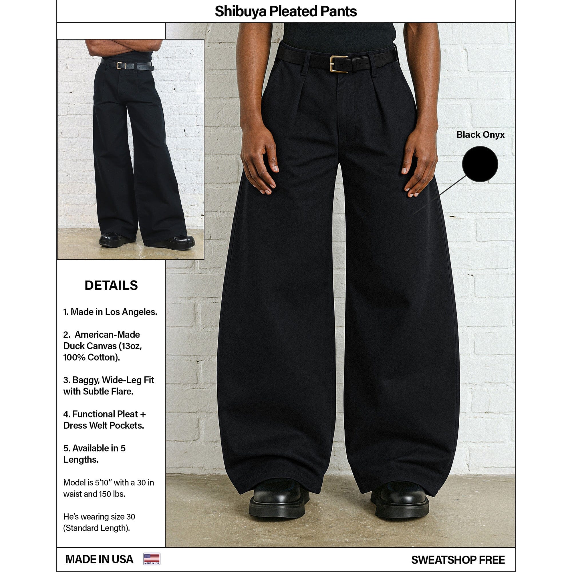 Shibuya Pleated Pants | Baggy. Wide-Leg - Image 13