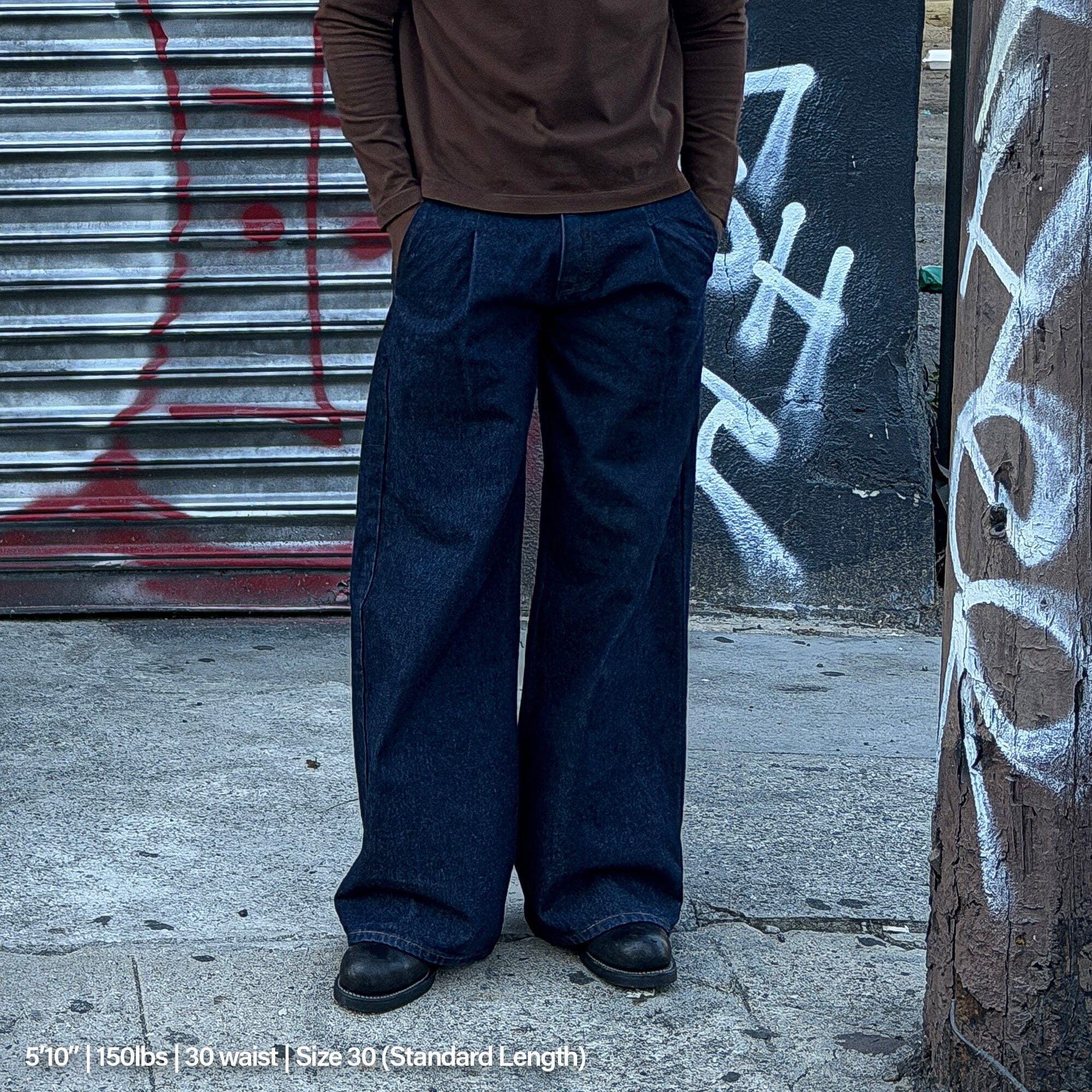 Shibuya Pleated Jeans | Baggy. Wide-Leg - Image 7