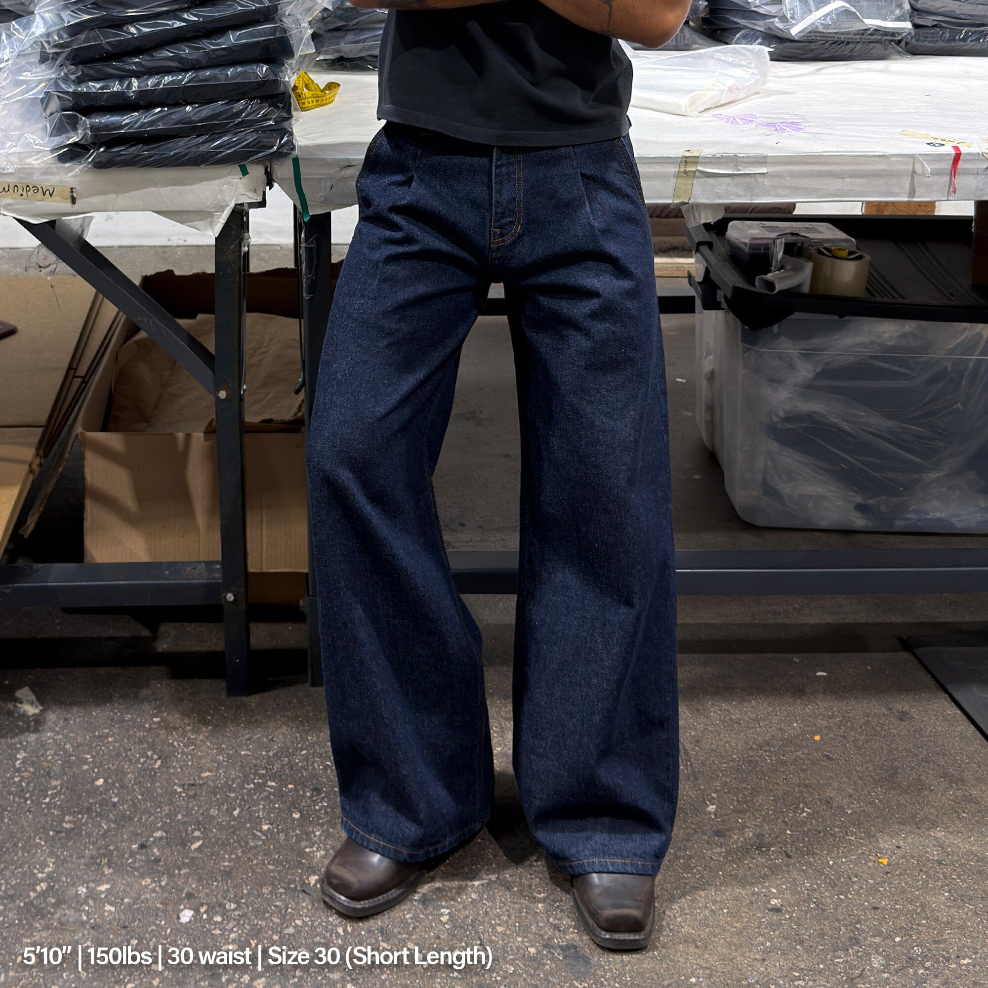Shibuya Pleated Jeans | Baggy. Wide-Leg - Image 4