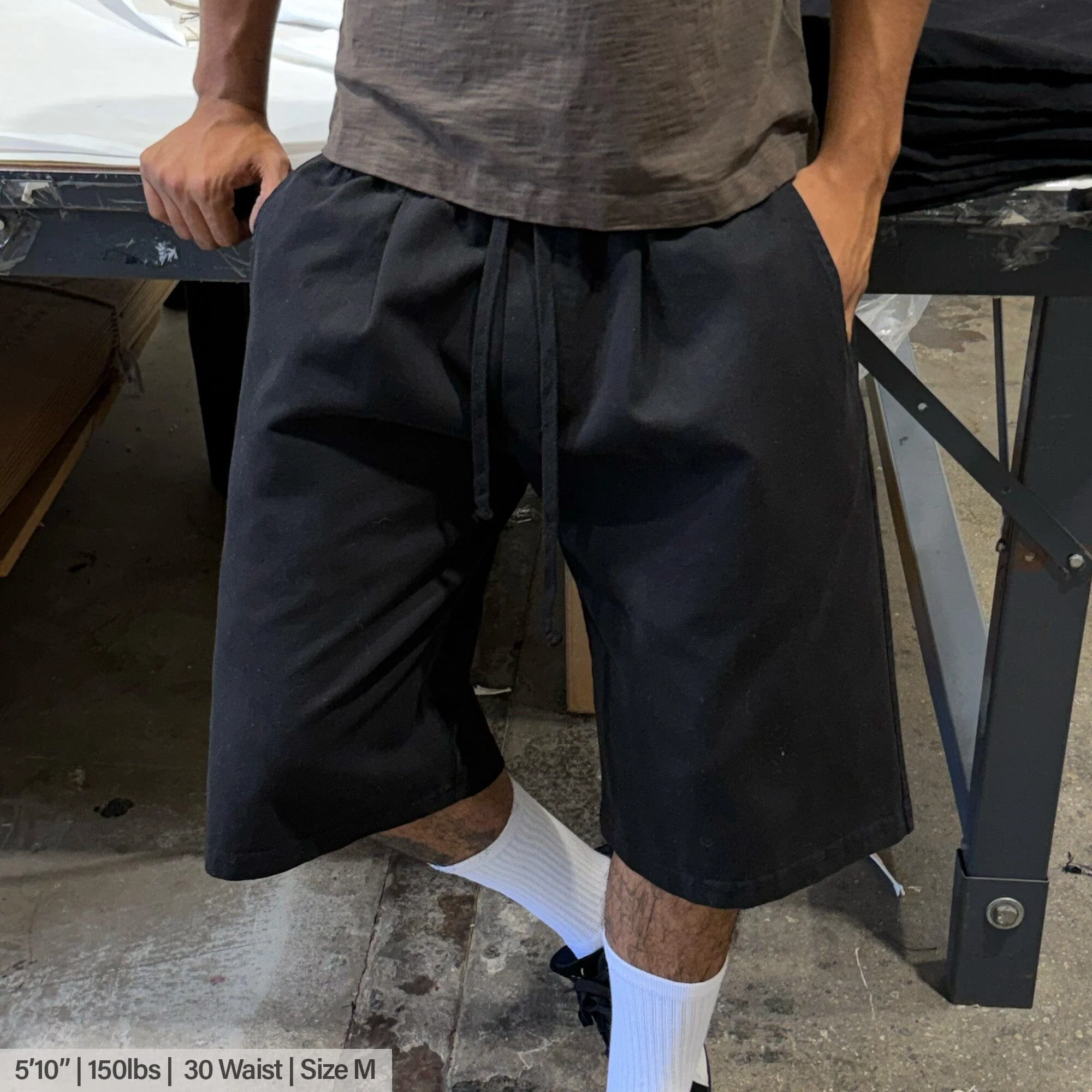 Shibuya Pleated Twill Shorts II - Image 6
