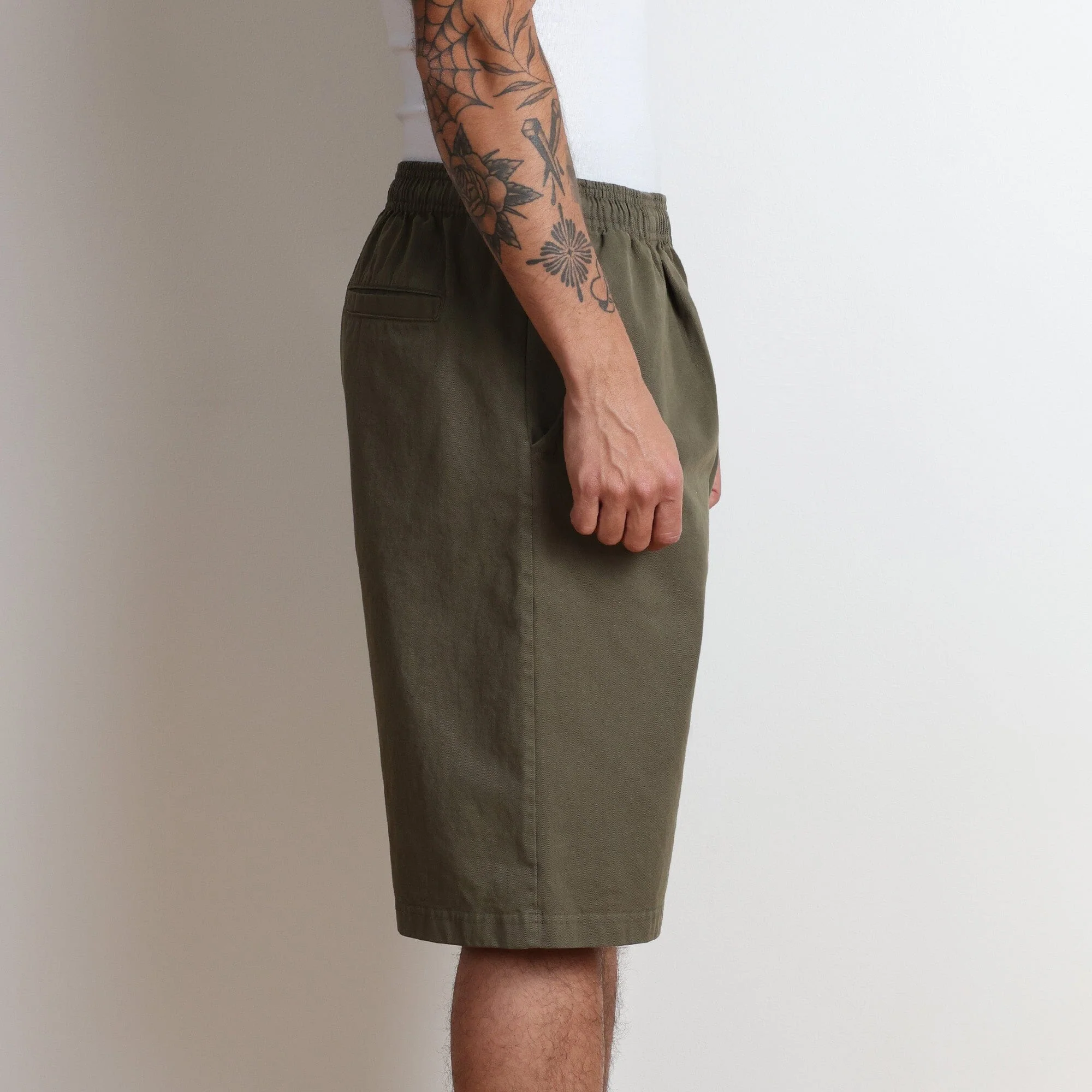 Shibuya Pleated Twill Shorts II - Image 3
