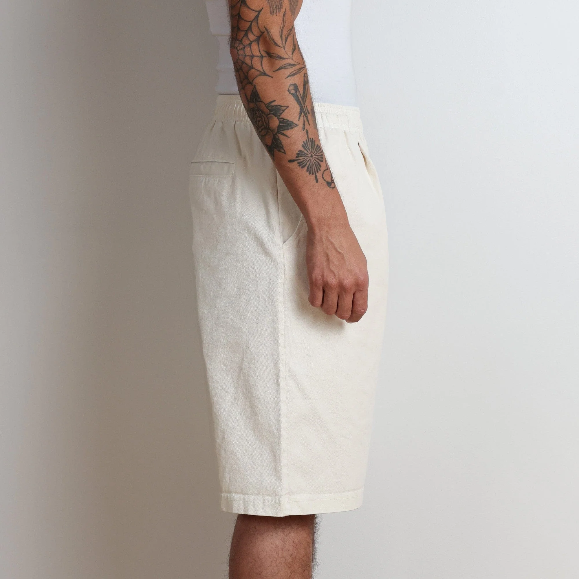 Shibuya Pleated Twill Shorts II - Image 3