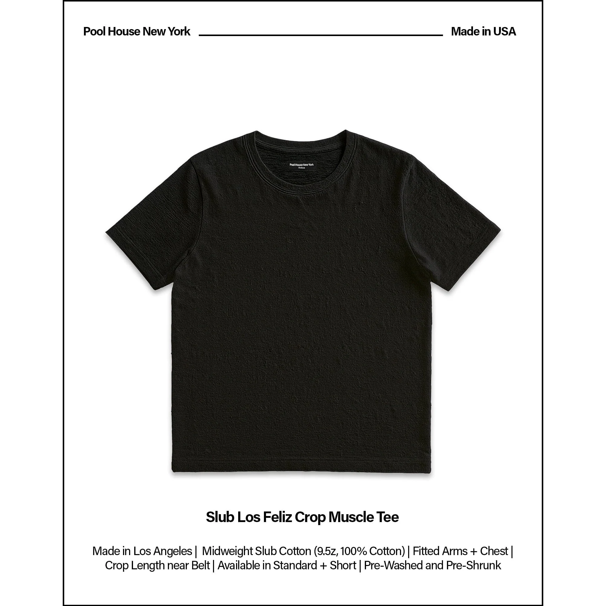 Los Feliz Crop Muscle Tee II | Slub - Image 2