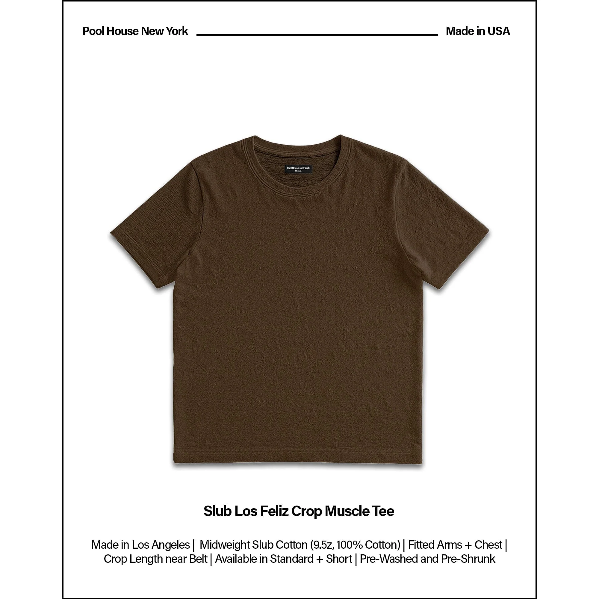 Los Feliz Crop Muscle Tee II | Slub - Image 2