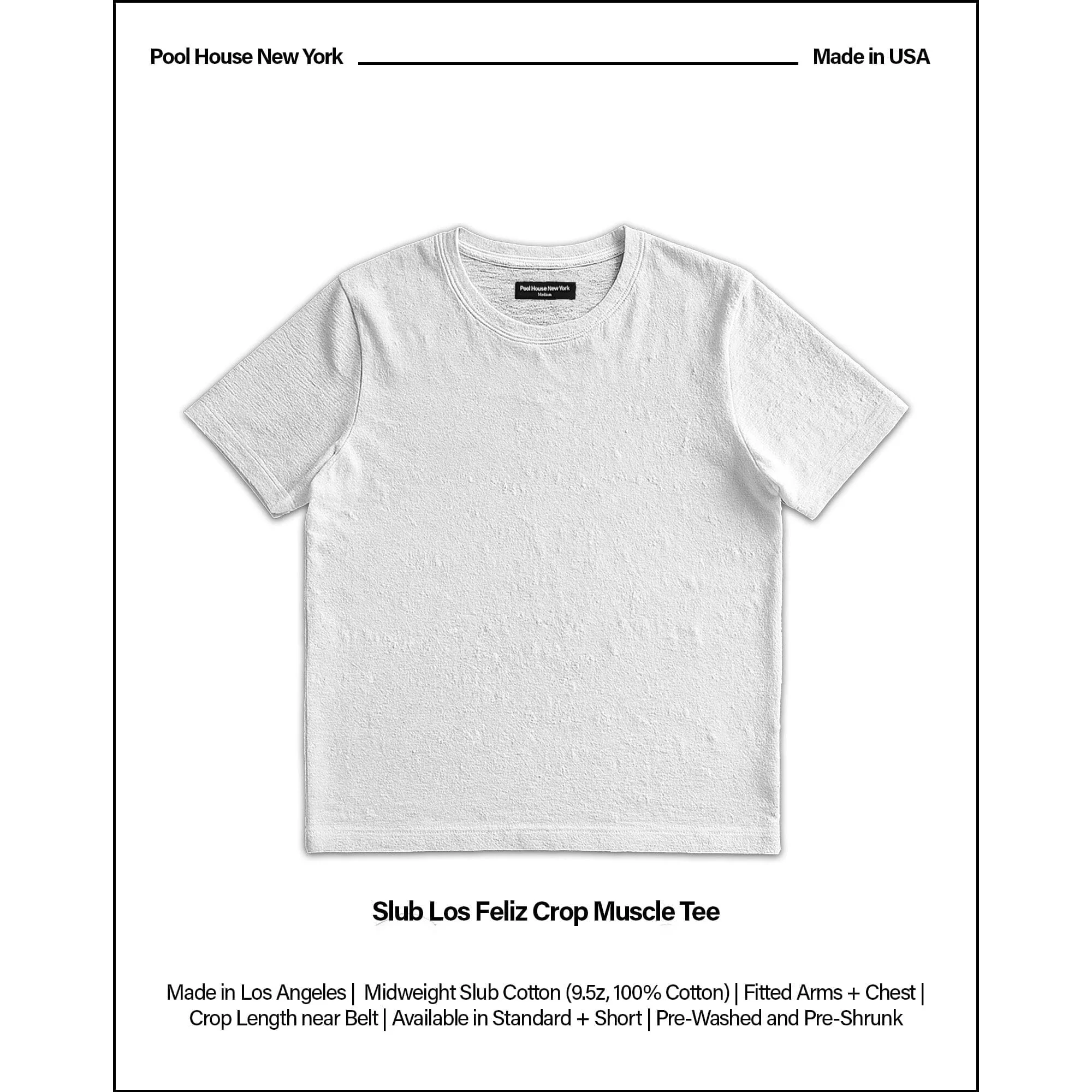 Los Feliz Crop Muscle Tee II | Slub - Image 2