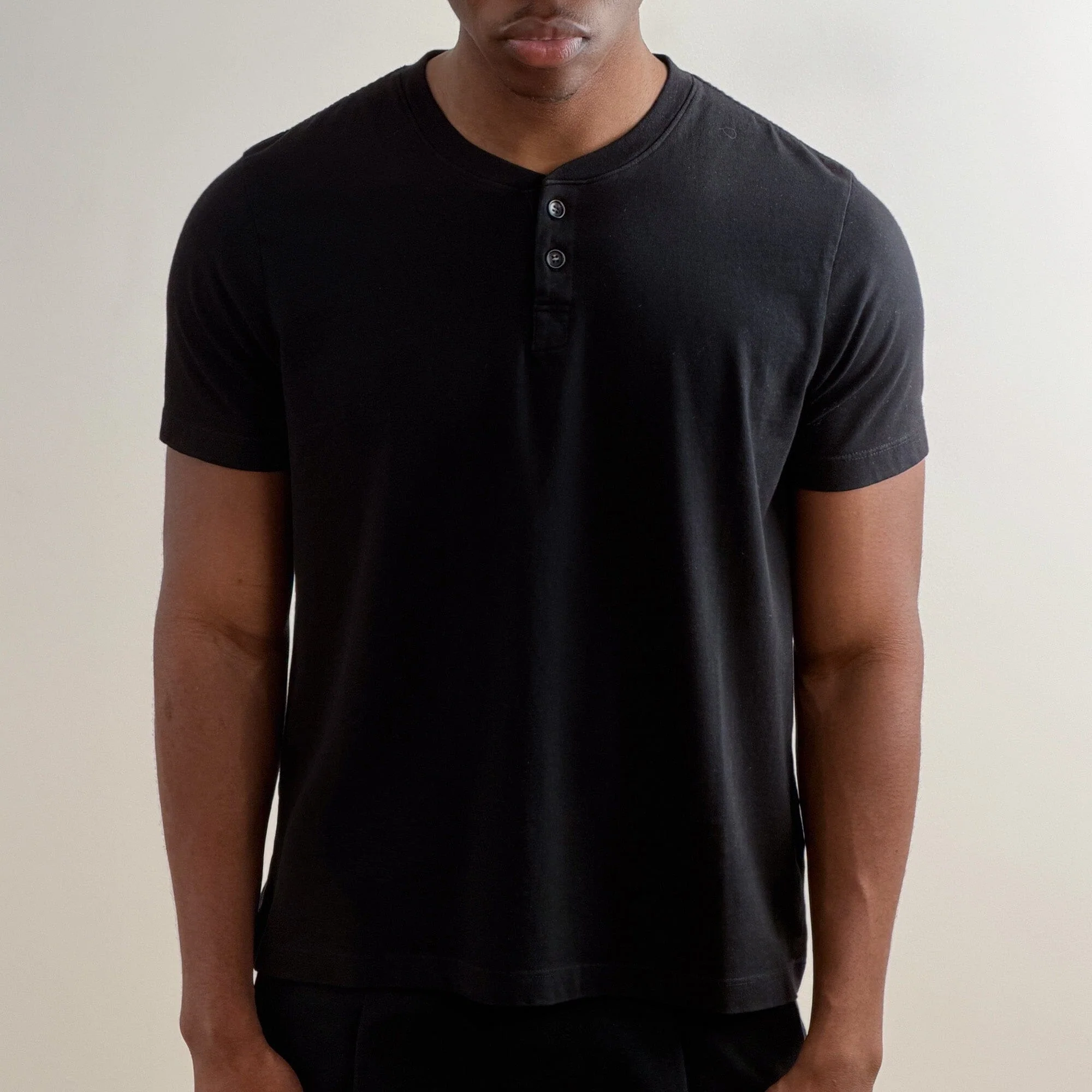 Los Feliz Crop Muscle Tee | Henley Short Sleeve - Image 3