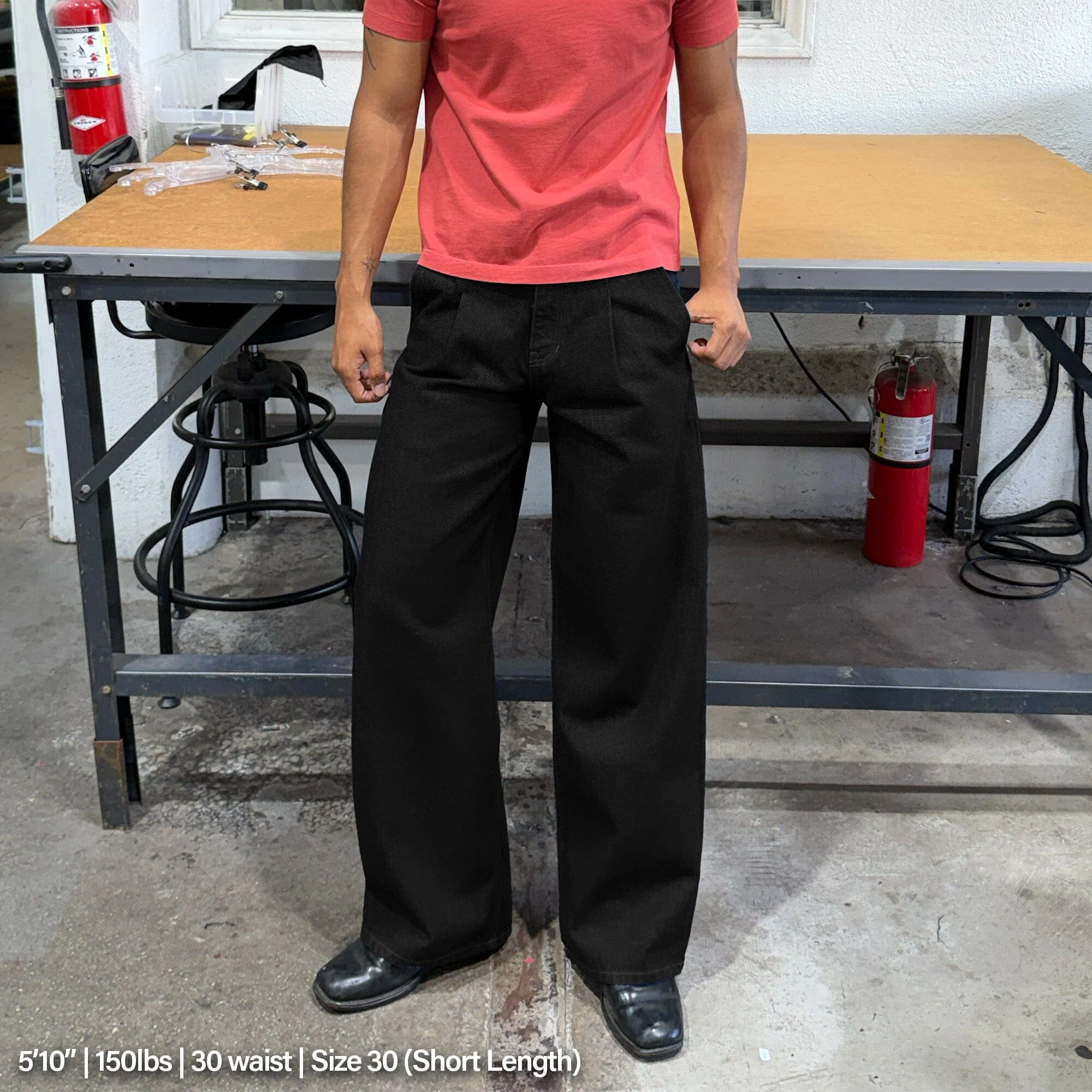 Shibuya Pleated Pants | Straight-Wide Leg - Image 5
