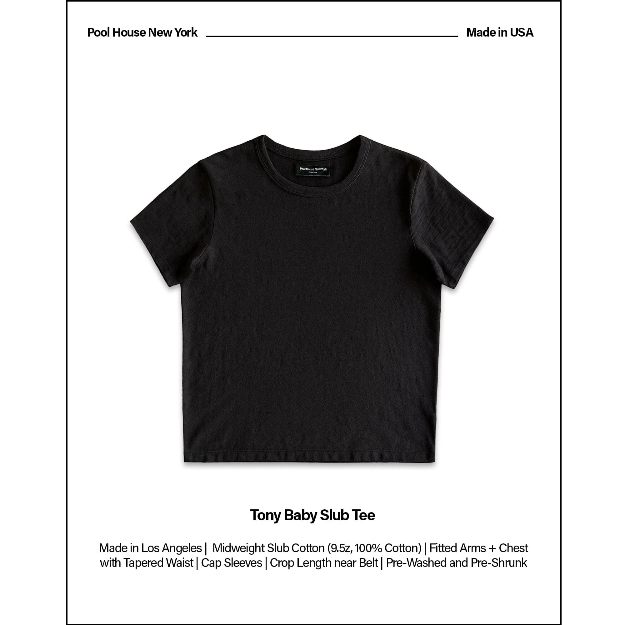 Tony Baby Tee | Slub | Mens - Image 2