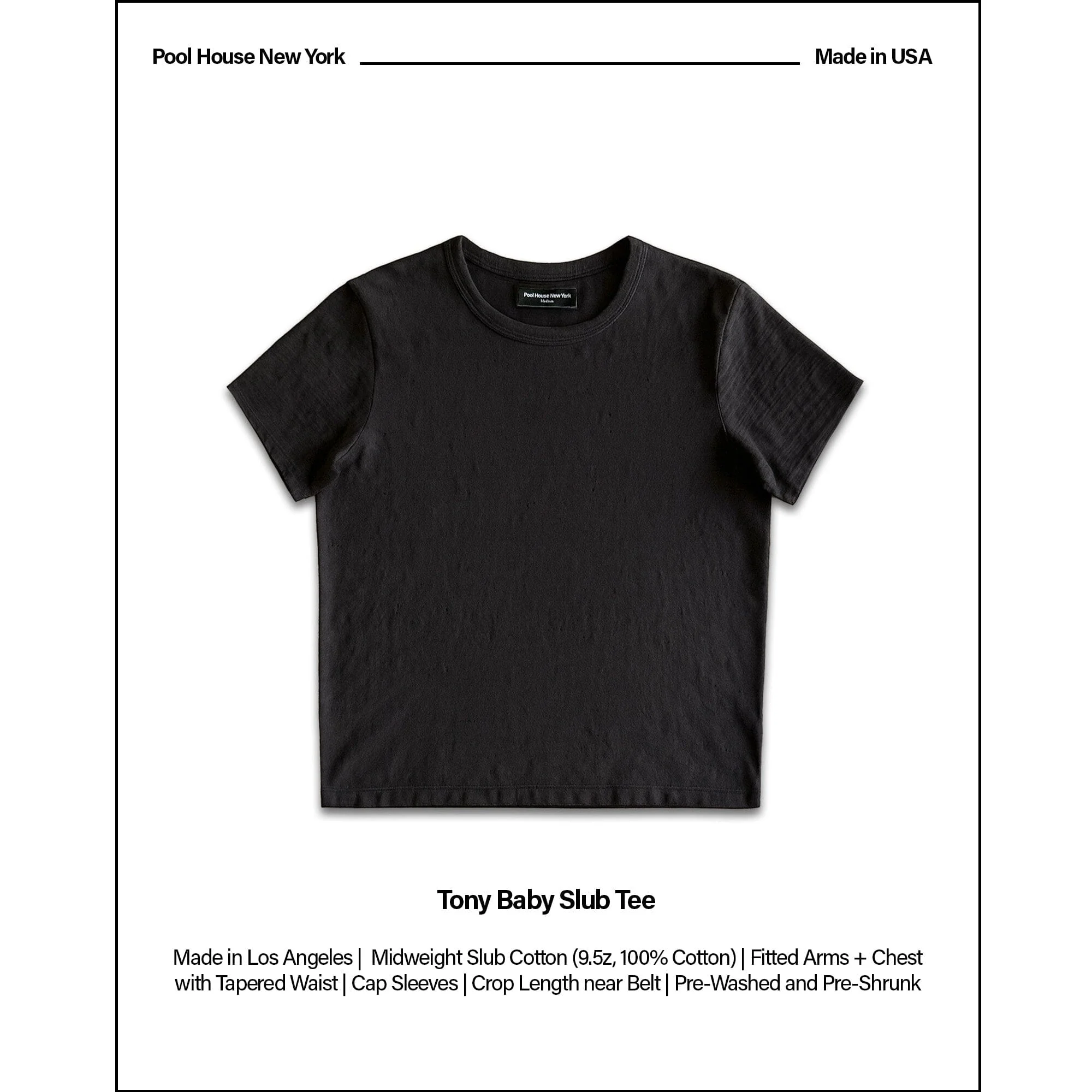 Tony Baby Tee | Slub | Mens - Image 2