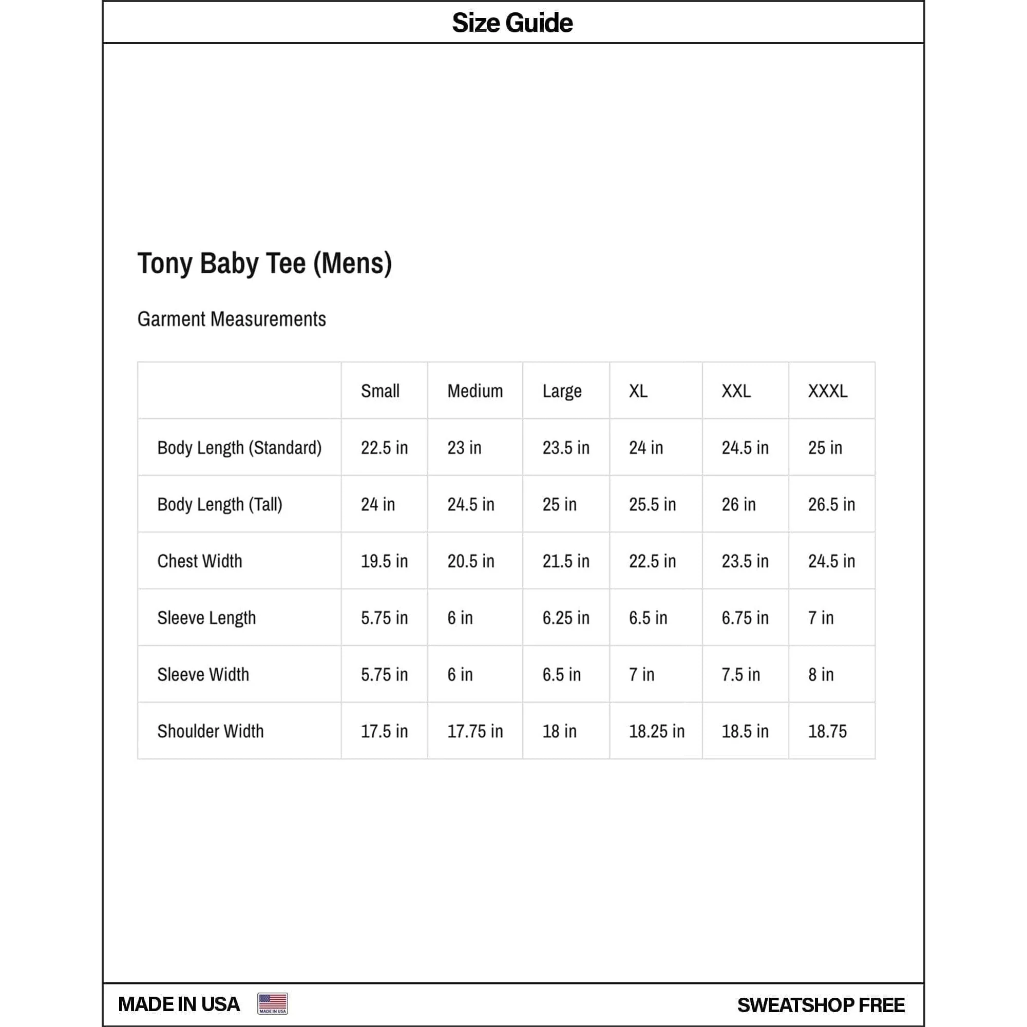 Tony Baby Tee | Mens (Original) - Image 9