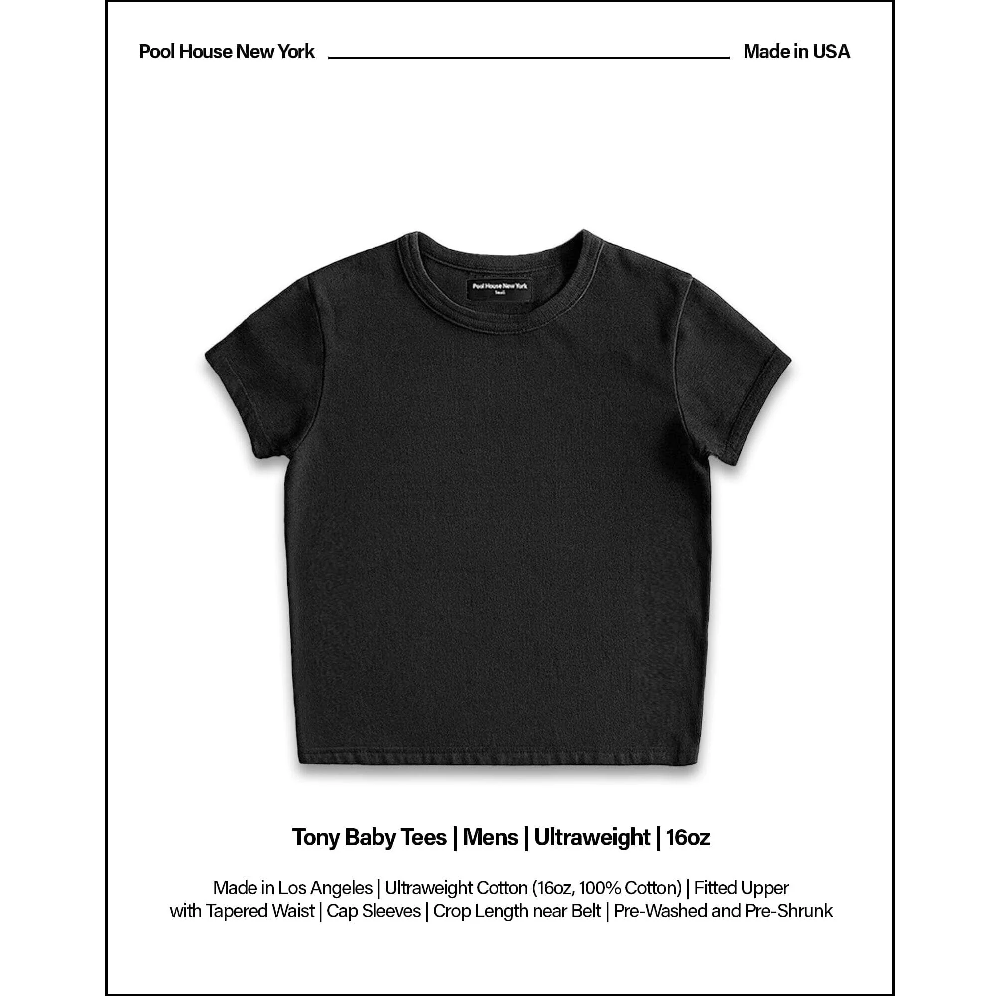 Tony Baby Tee | Mens | Ultraweight | 16oz - Image 2
