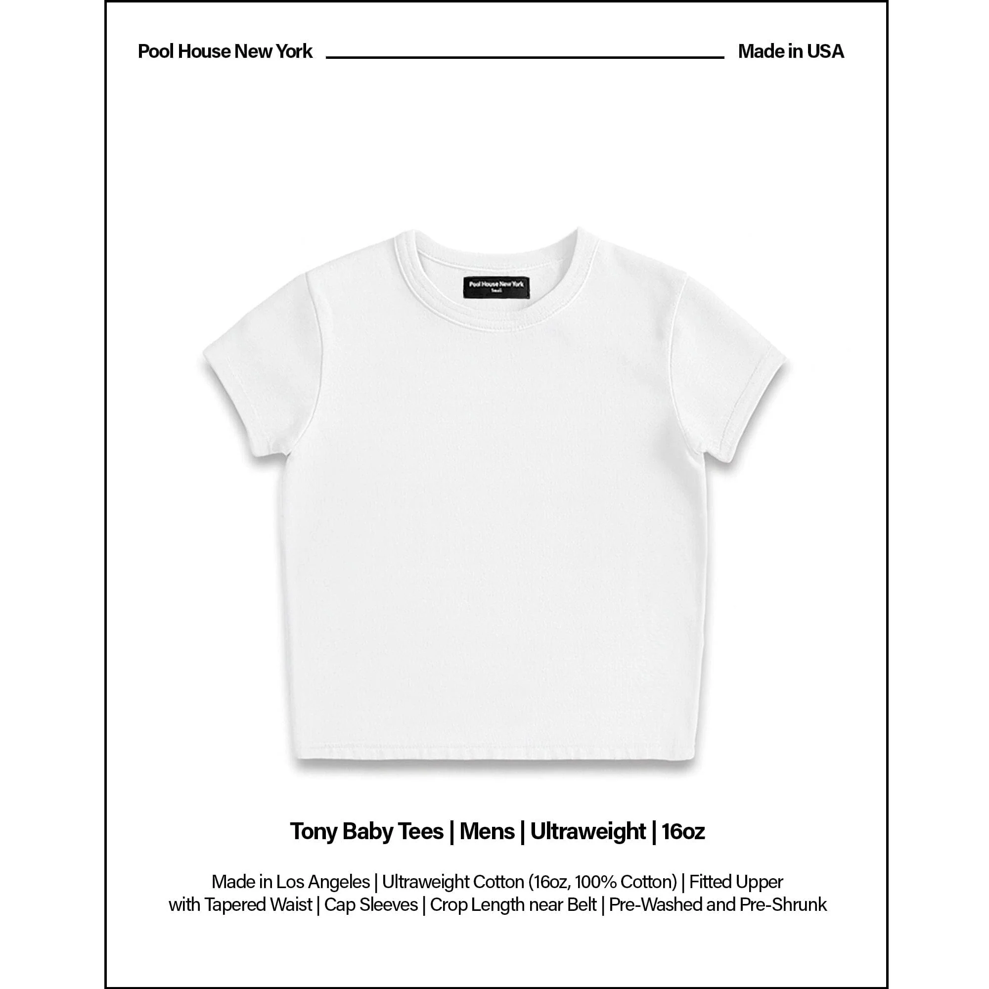 Tony Baby Tee | Mens | Ultraweight | 16oz - Image 2