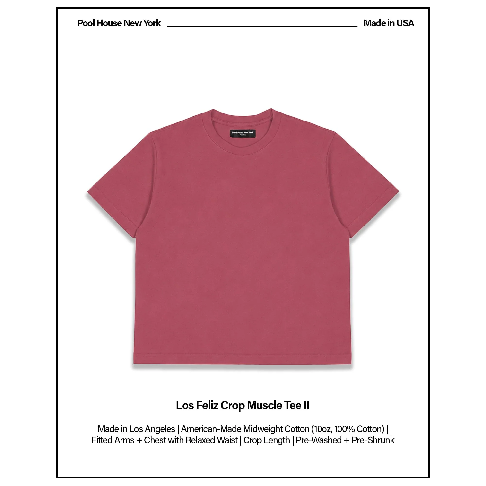 Los Feliz Crop Muscle Tee II - Image 2