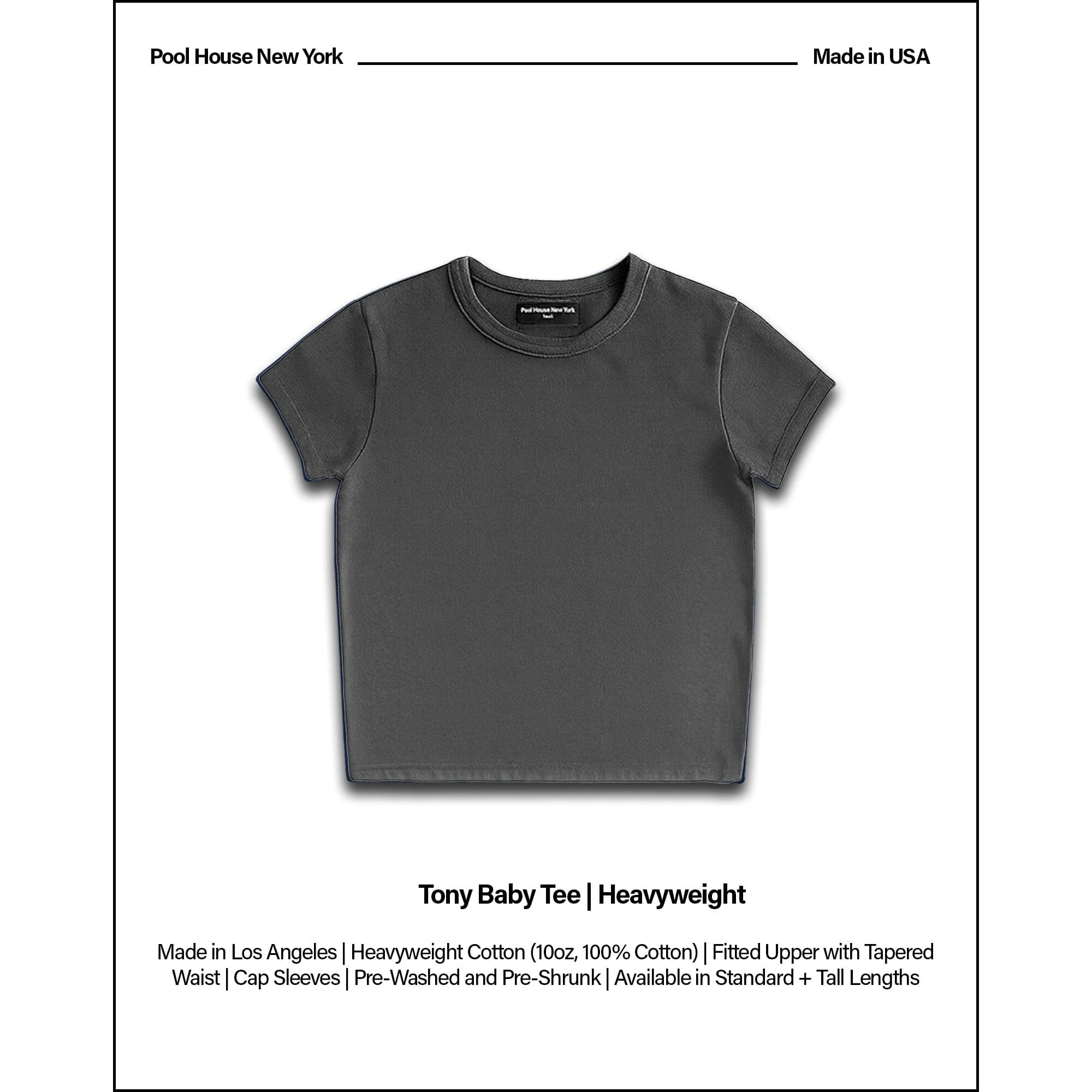 Tony Baby Tee | Mens | Heavyweight | 13.5oz - Image 2
