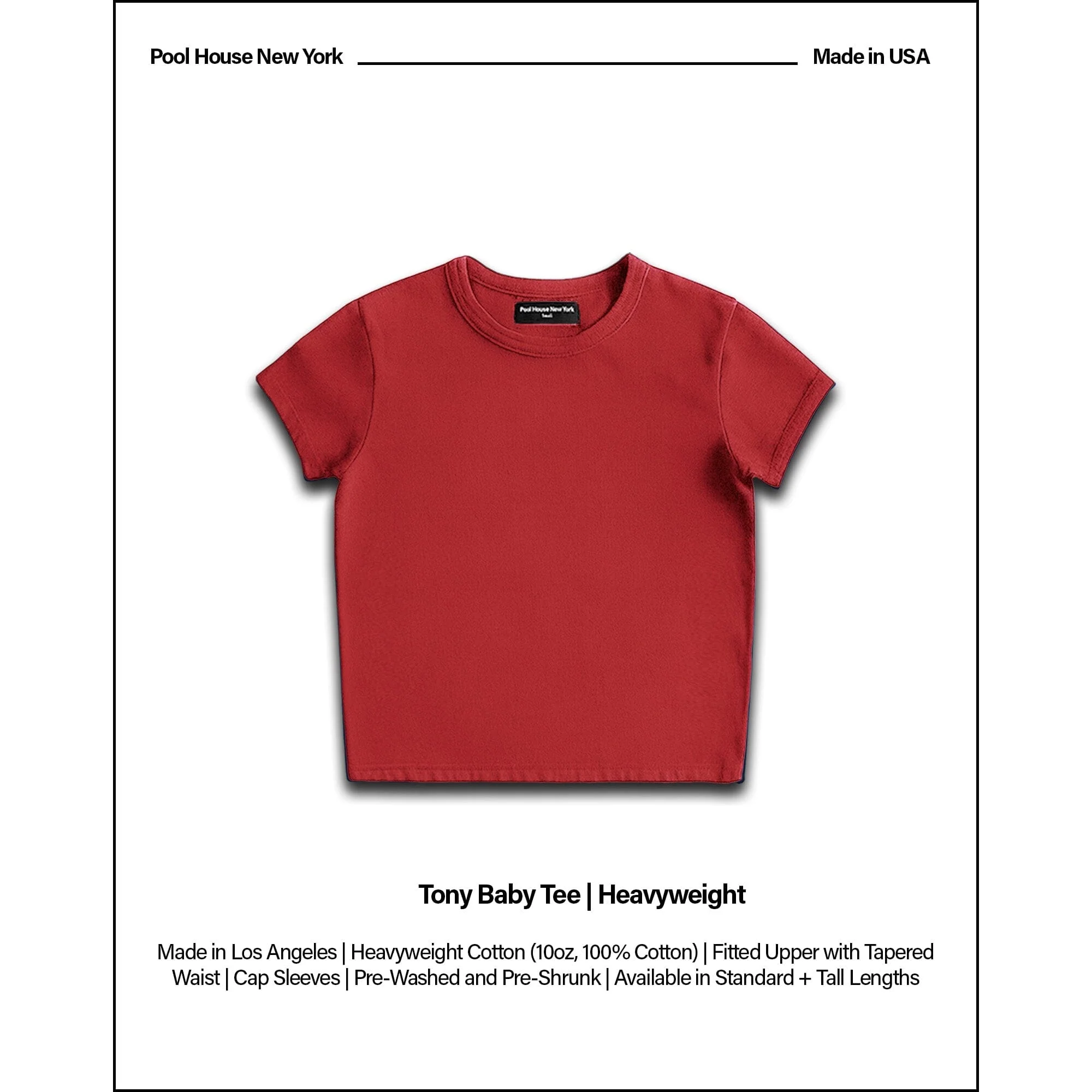 Tony Baby Tee | Mens | Heavyweight | 13.5oz - Image 2