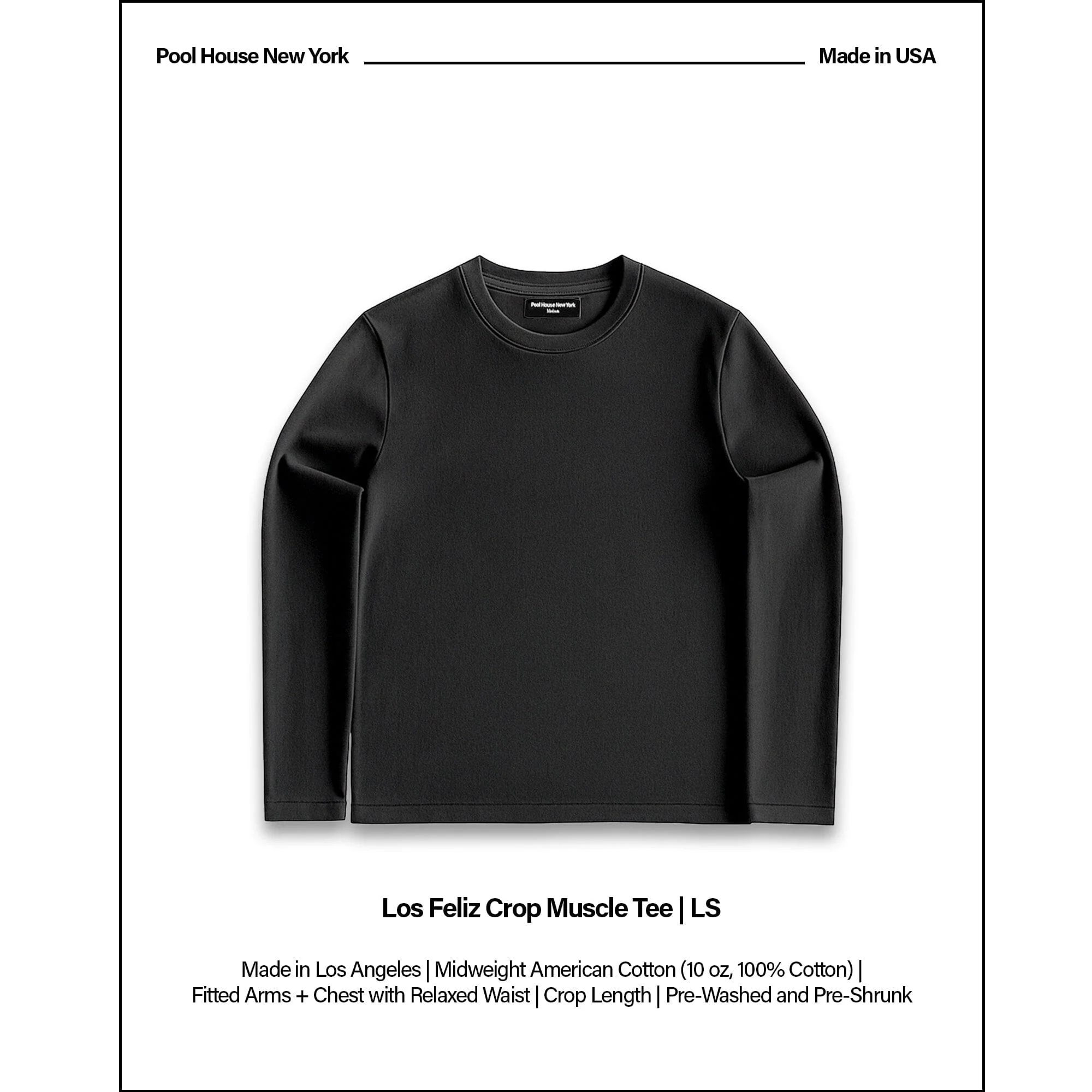 Los Feliz Crop Muscle Tee II | Long Sleeve - Image 2