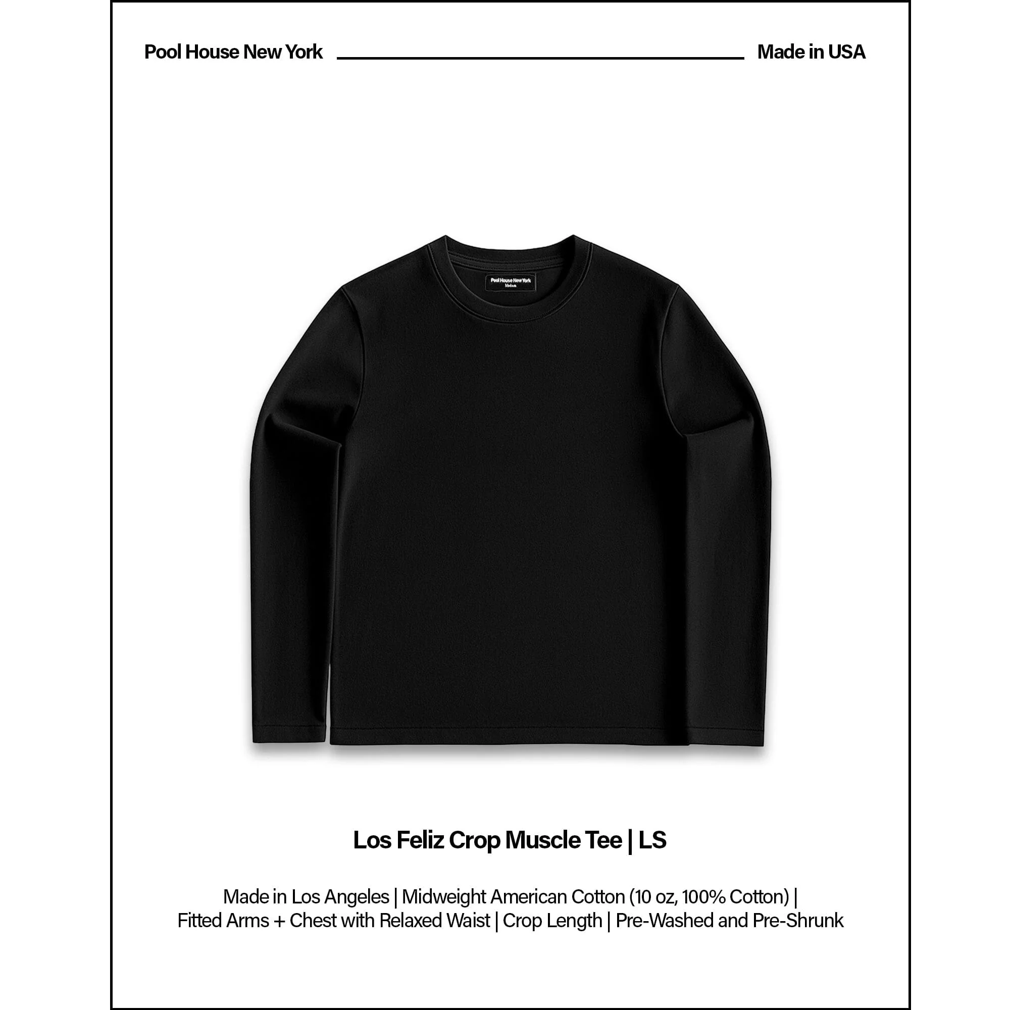 Los Feliz Crop Muscle Tee II | Long Sleeve - Image 2